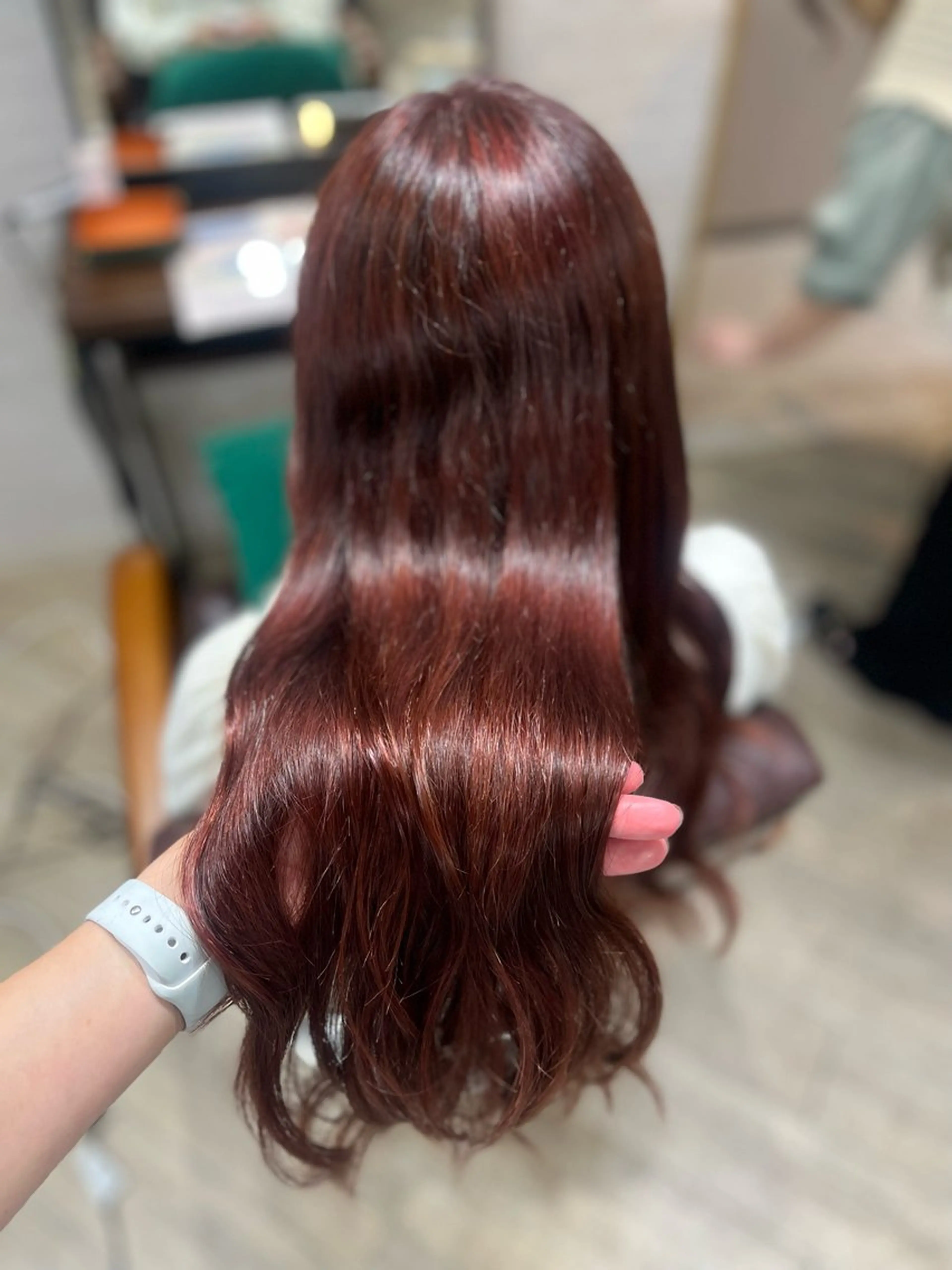 ロング カラー ブラウンカラー ピンクカラー ピンクブラウン 🫧ぷる艶カラー🫧 Yuubi🦩のヘアスタイル