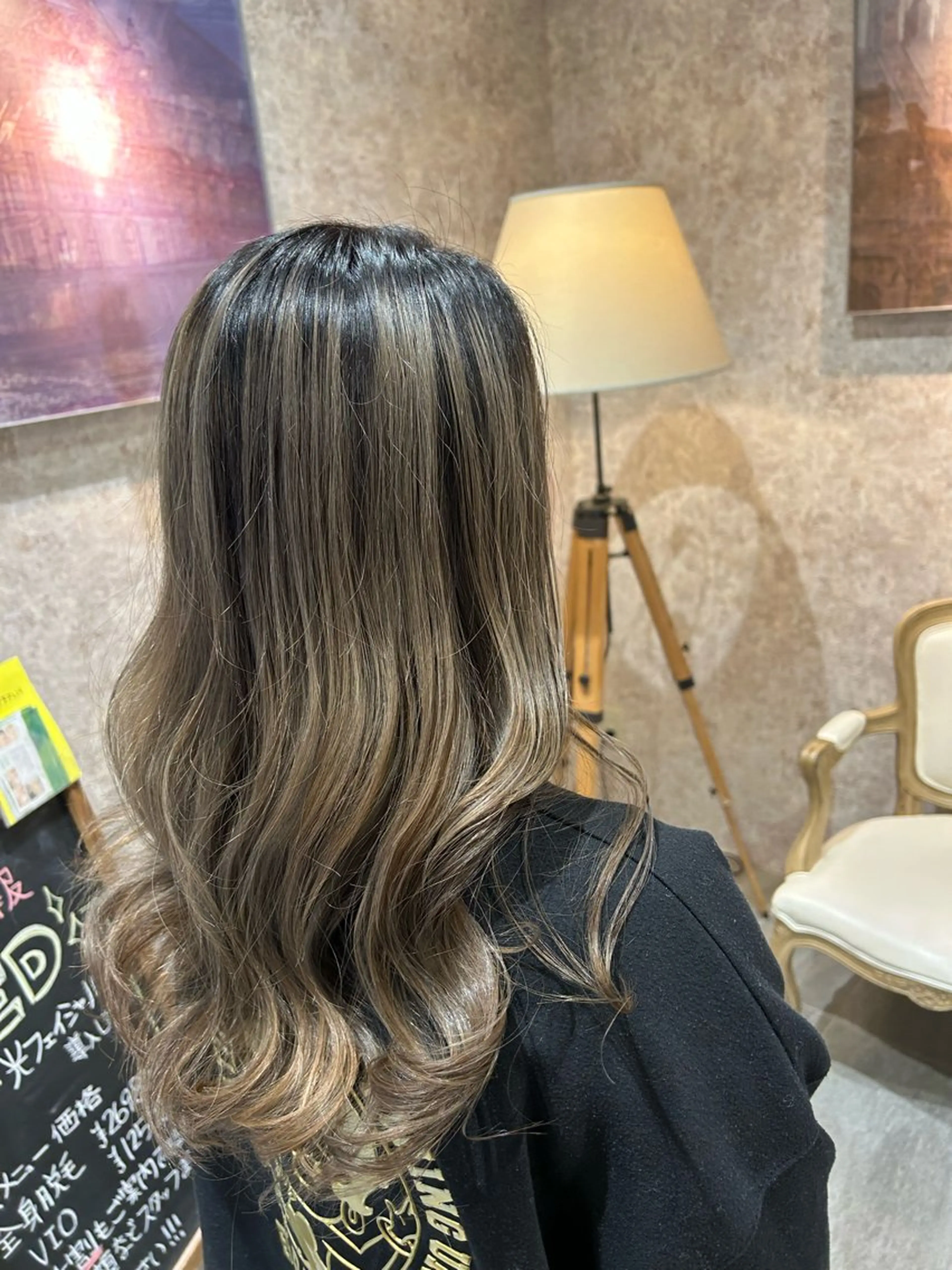 ロング カット パーマ 縮毛矯正 earth尾形美穂 🫧髪質改善縮毛🫧のヘアスタイル