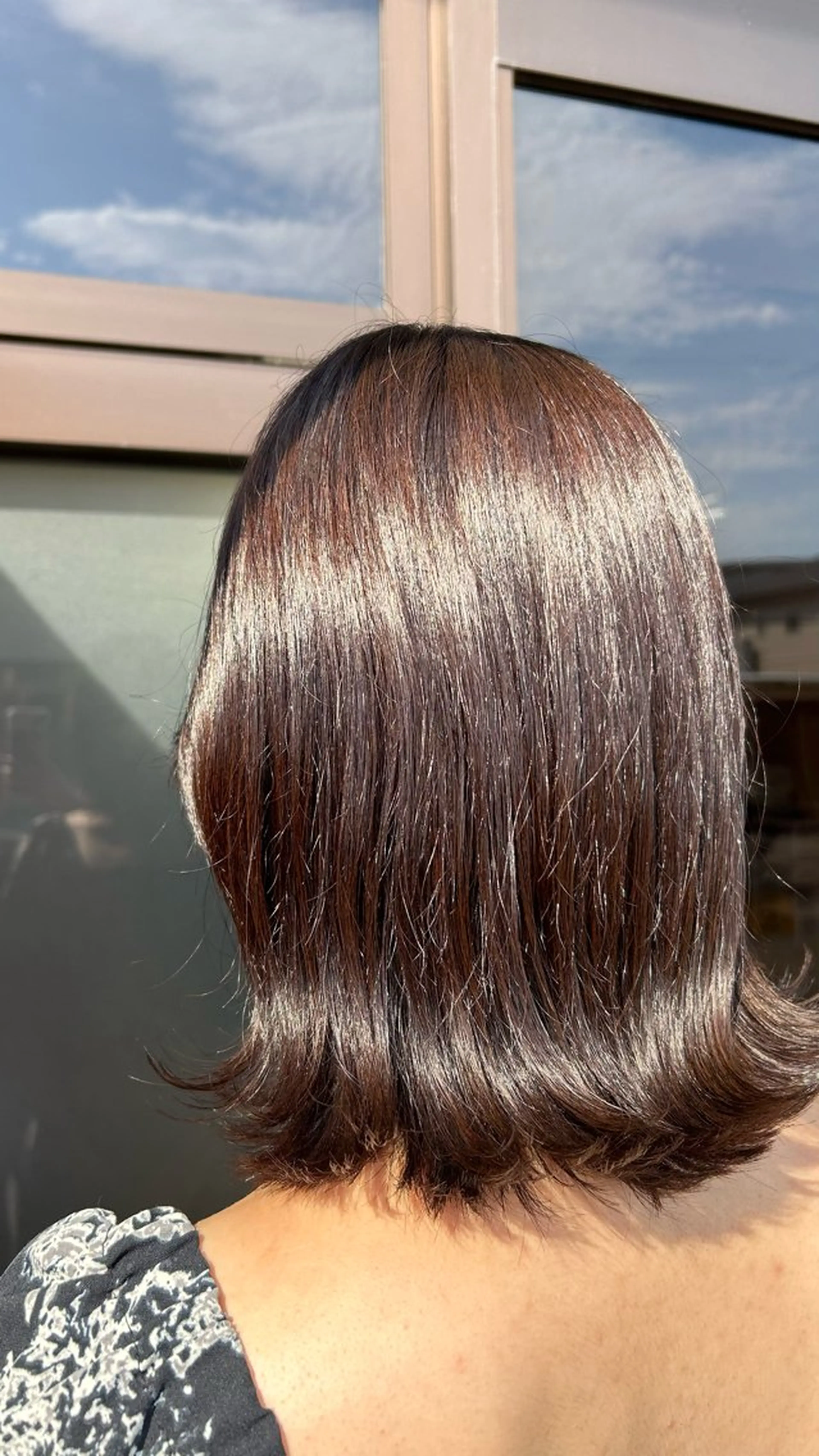 ミディアム カット ヘアカラー 🍅ハイライト/ レイヤー/mao🍅のヘアスタイル