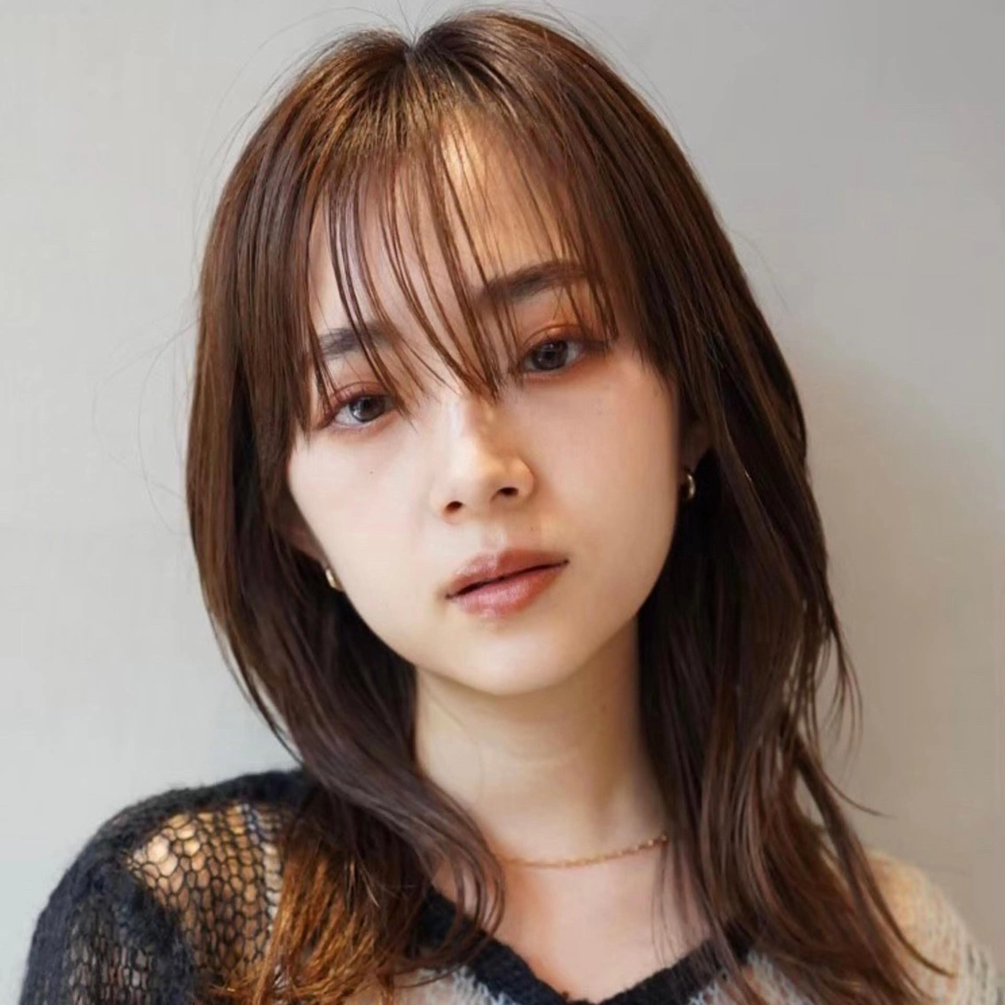 ロング カラー カット センターパート/ 暖色カラーayuのヘアスタイル