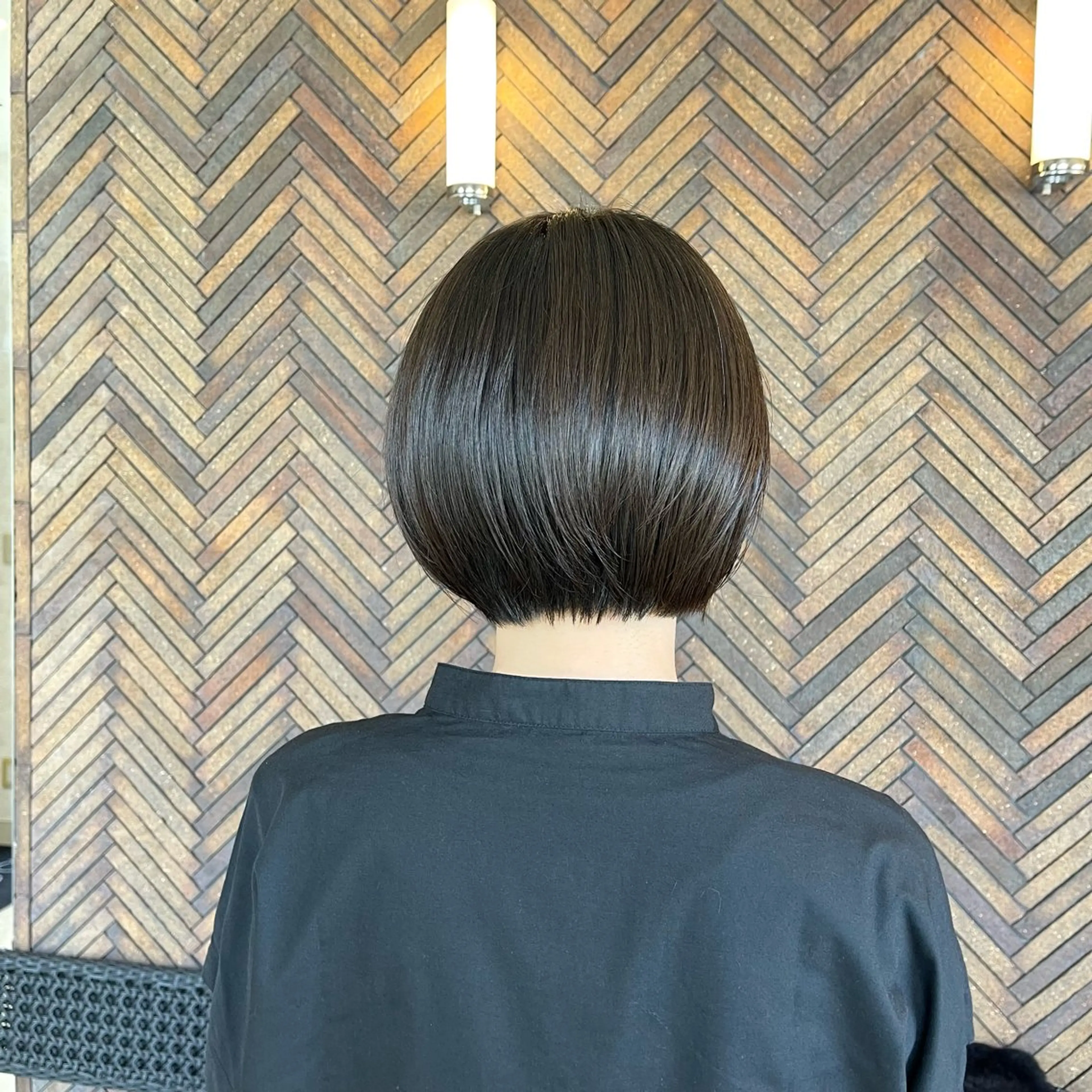 ショート 丸みショート ボブ くせ毛 髪質改善 ショートヘア カット トリートメント 黒崎 勝巳のヘアスタイル