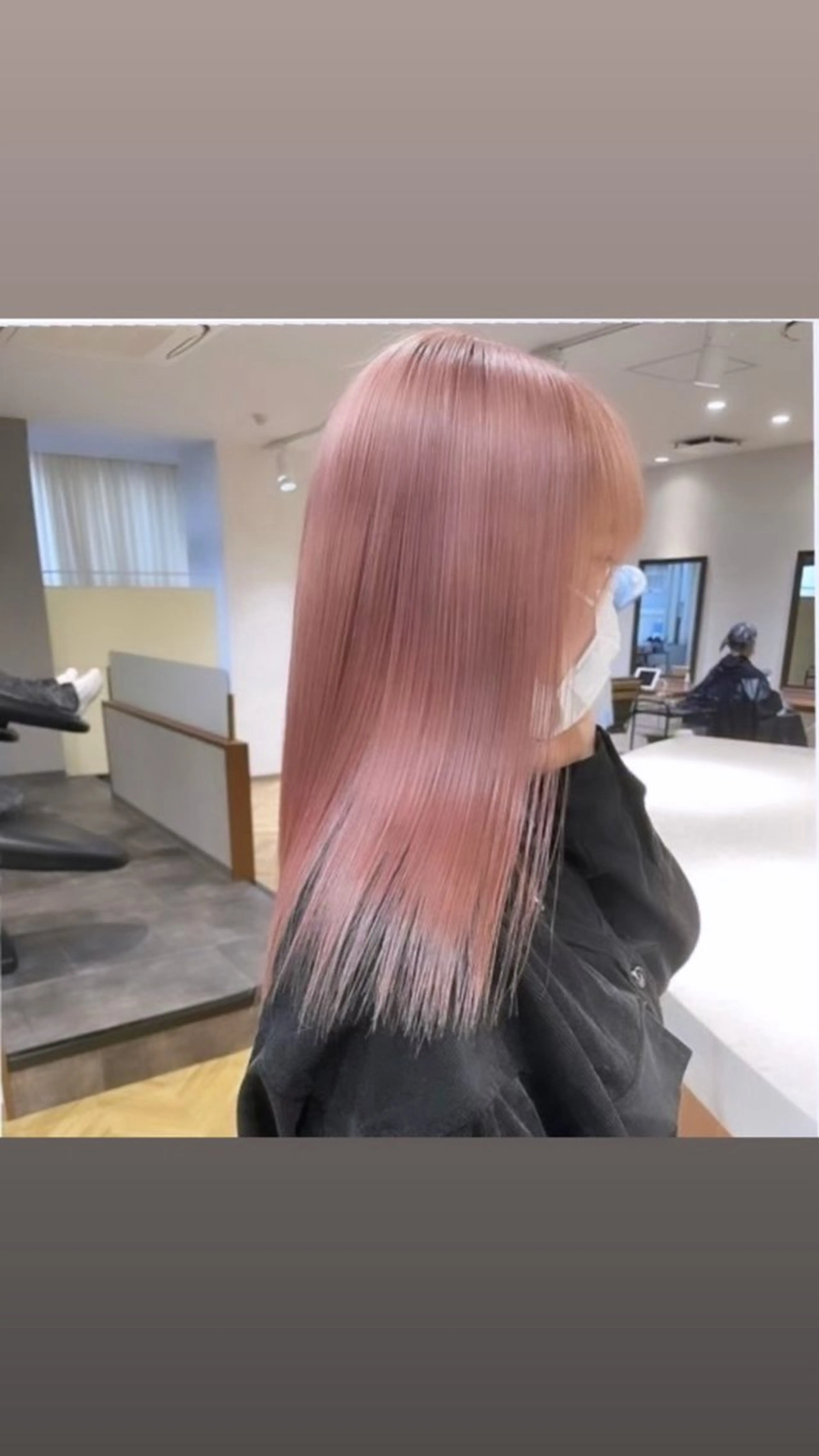 ミディアム カラー 縮毛矯正・似合わせ タナカ レイヤのヘアスタイル