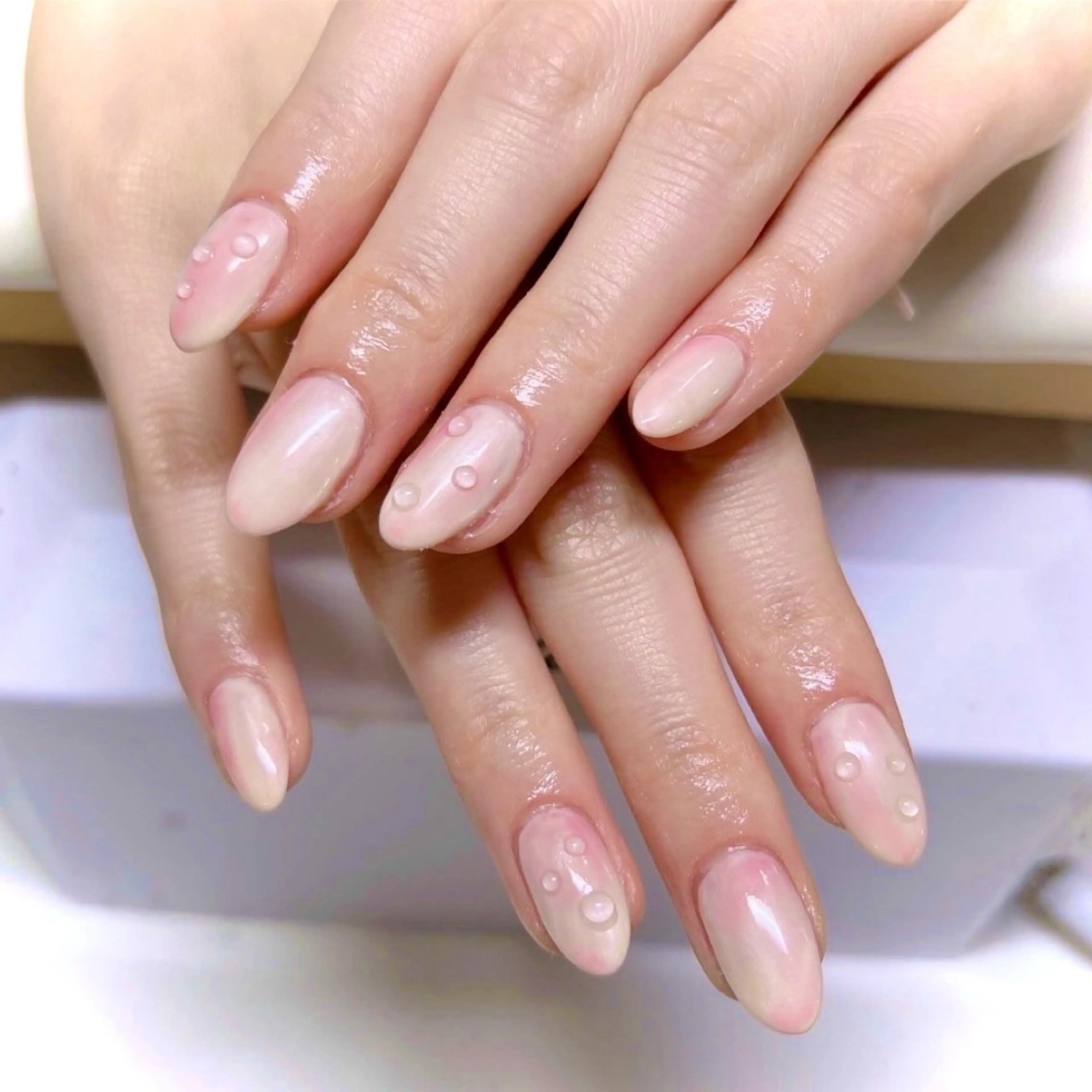 【オフなし】SNSで話題の🫧桃ネイル🍑 3800円✨️の写真