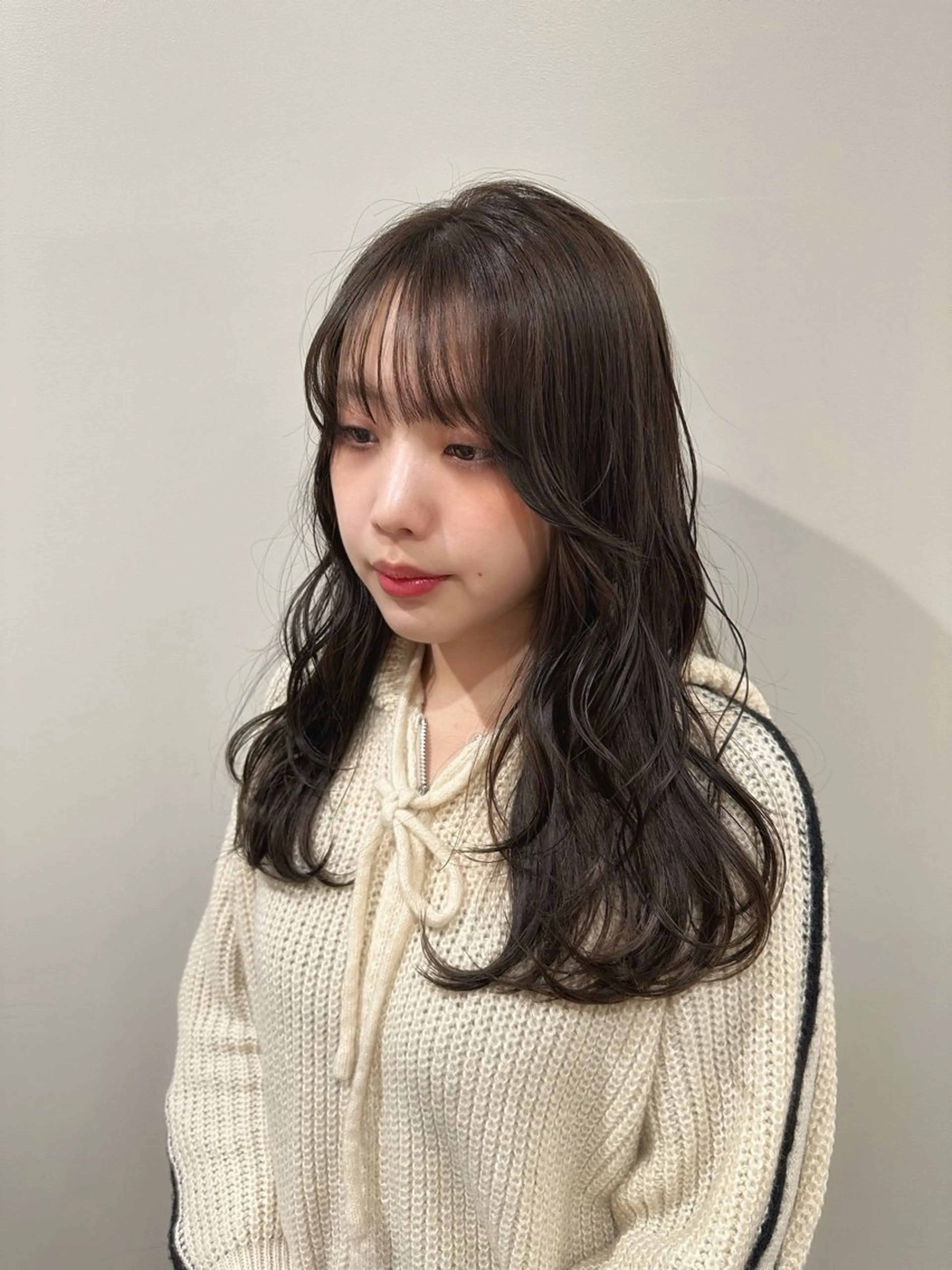 ロング カラー カット ヘアカラー トリートメント hibiki/セット /透明感カラーのヘアスタイル