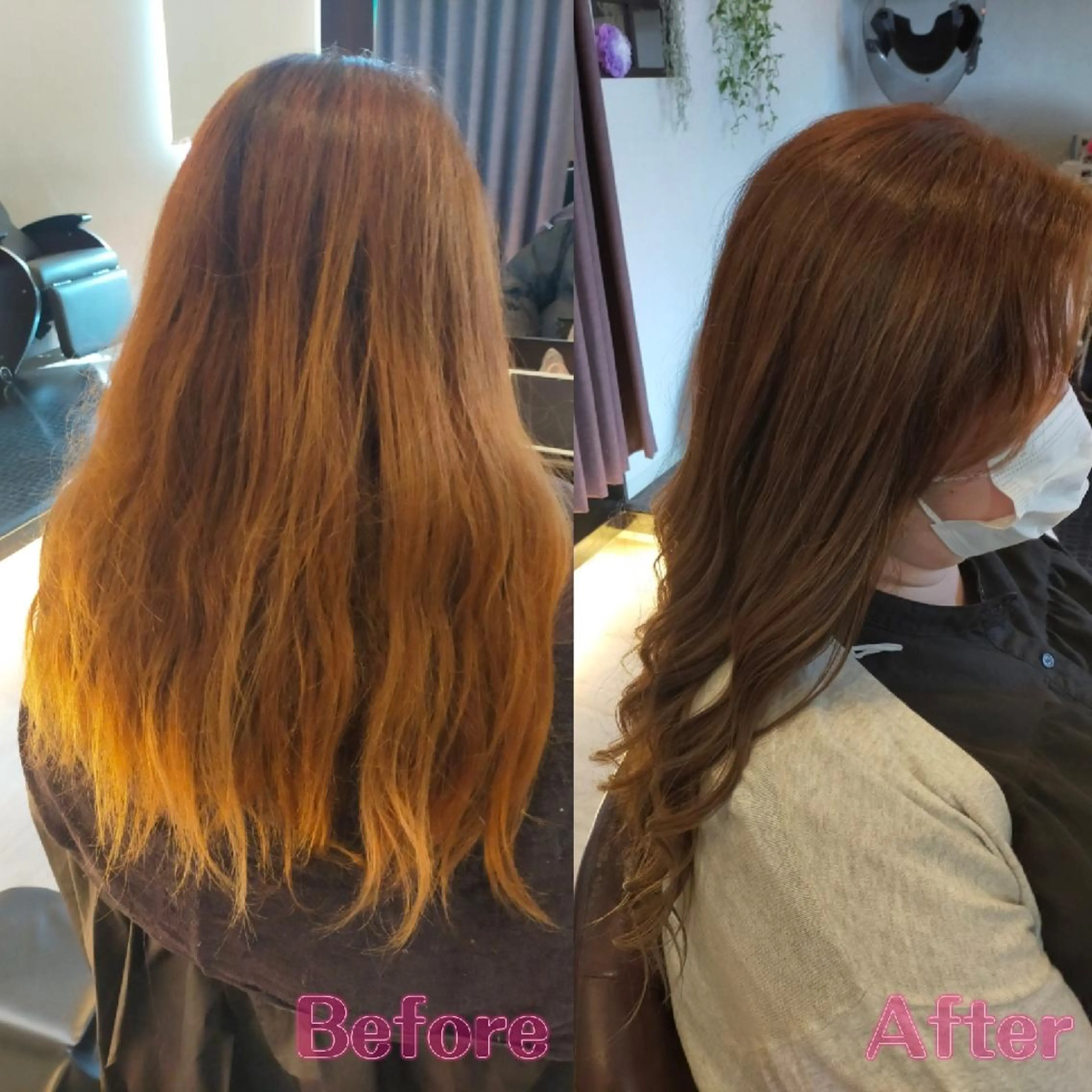 ロング カラー ベージュカラー ブリーチ グレージュ ブリーチなしカラー ambi with tiara所属・ambi×tiara NAOKAのマツエク・マツパデザイン