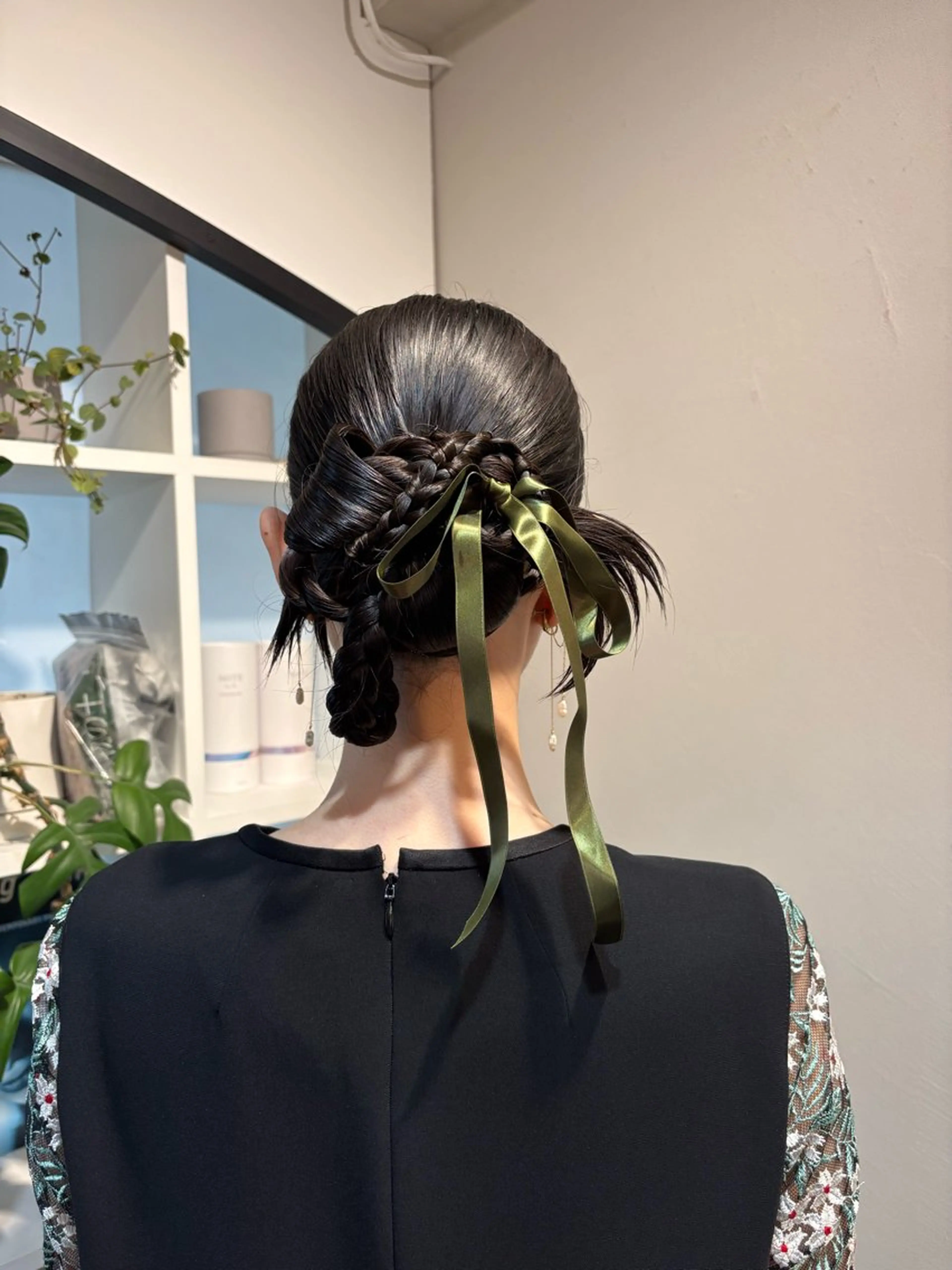 セミロング ヘアアレンジ ヘアセット アレンジ/新宿 透明感カラー/ヤノのヘアスタイル