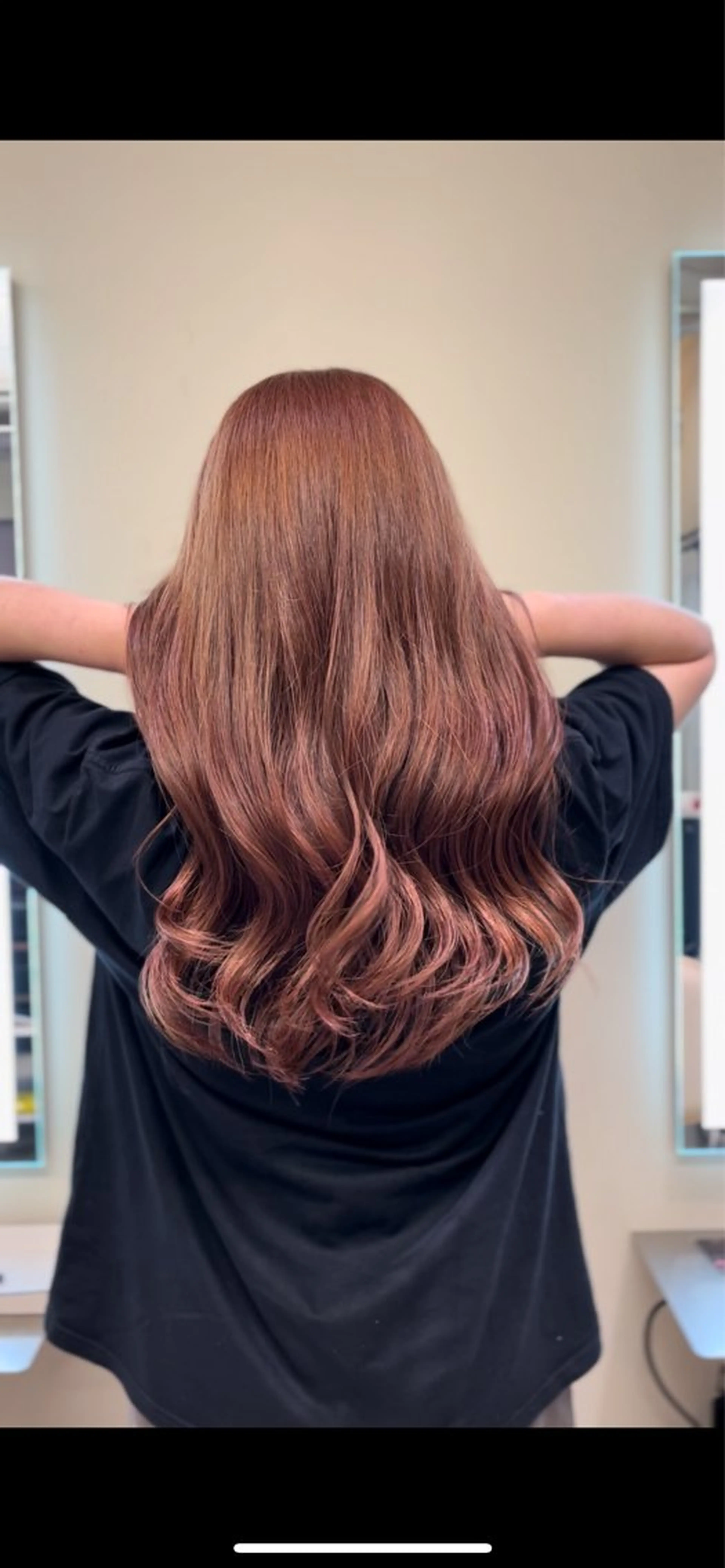 ロング カット ヘアカラー トリートメント 🐈‍⬛多系統🕶 tsubura🖤のヘアスタイル