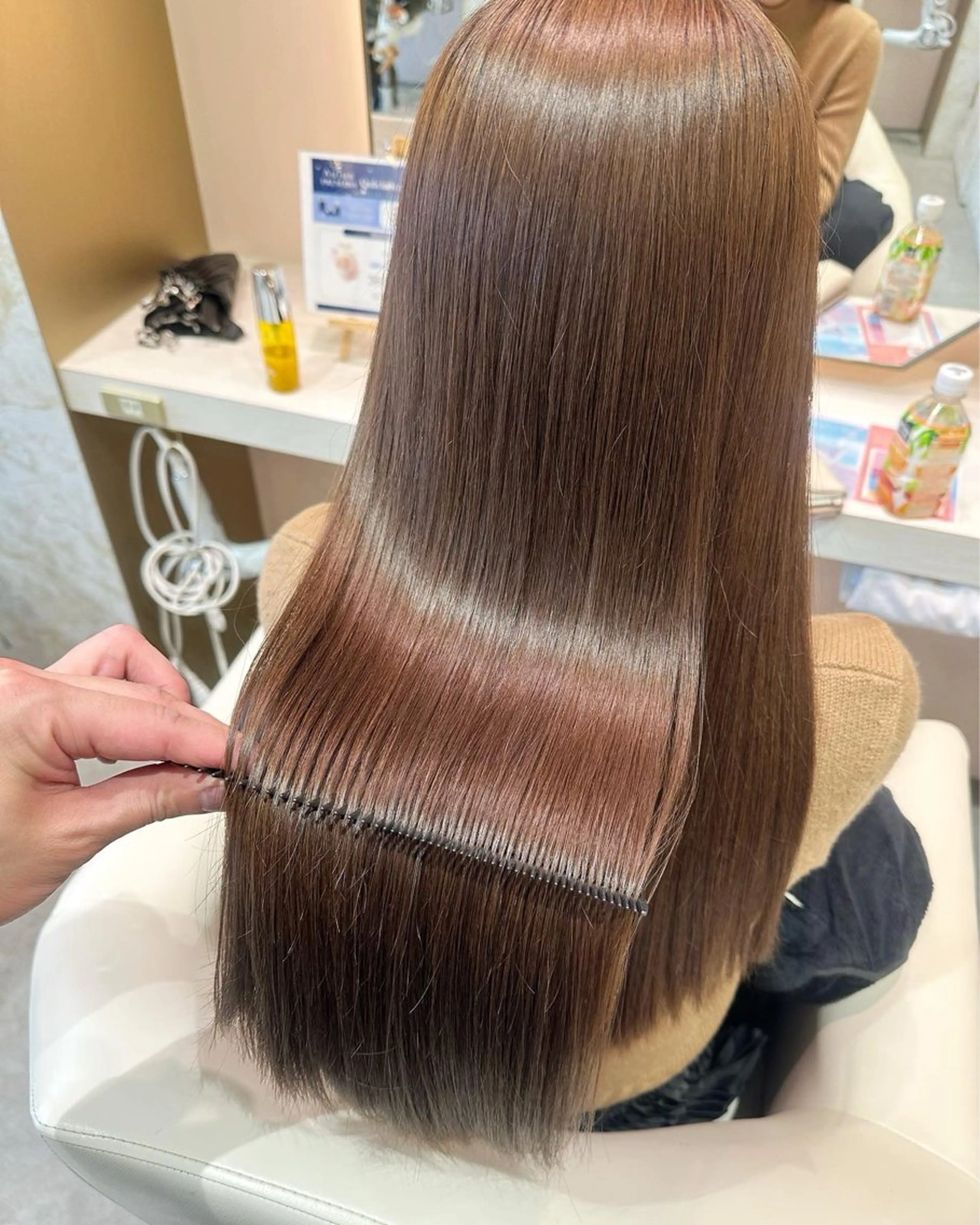 カット+髪質改善カラー+トリートメントの写真