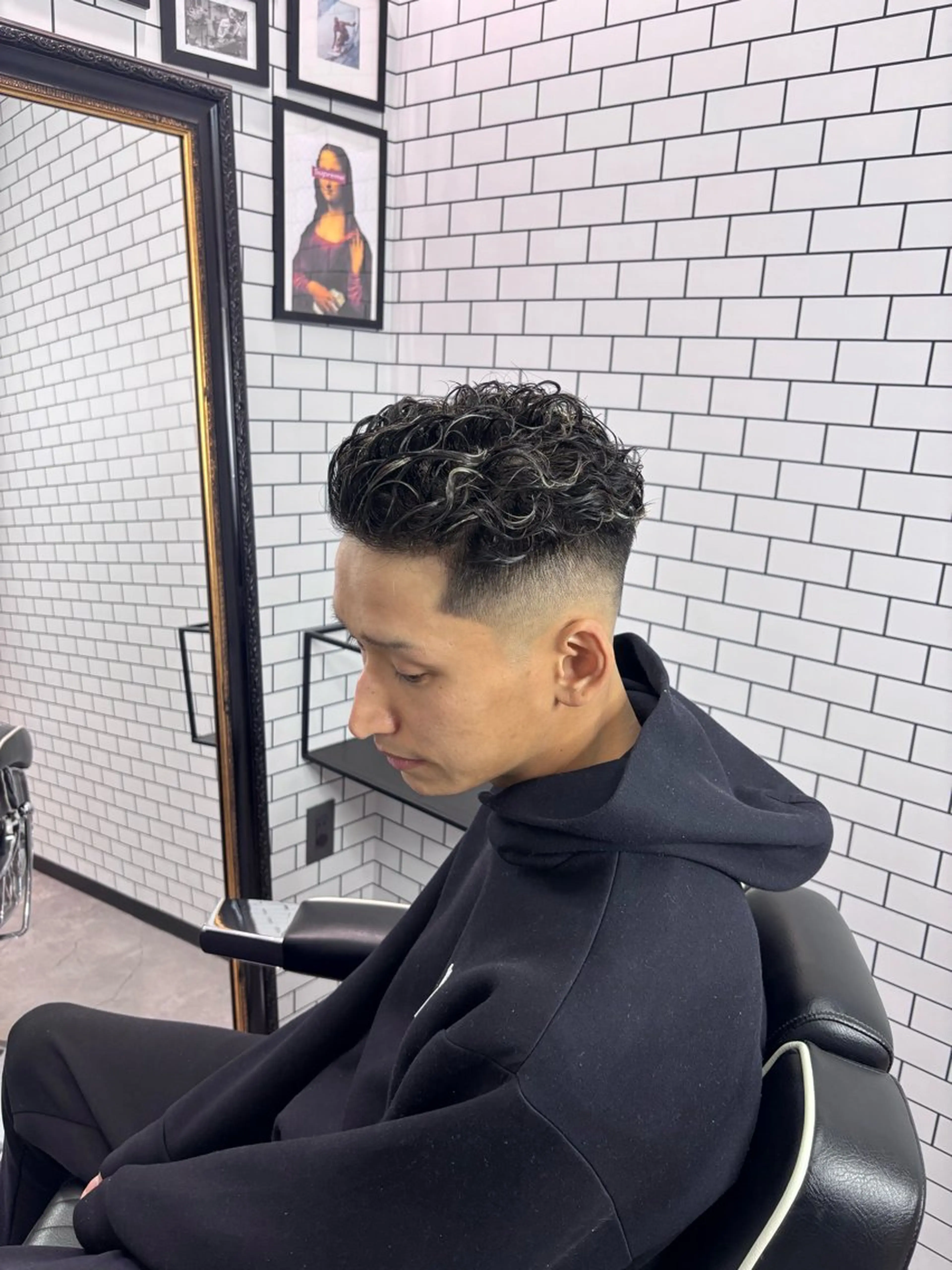 カット＋極道パーマの写真