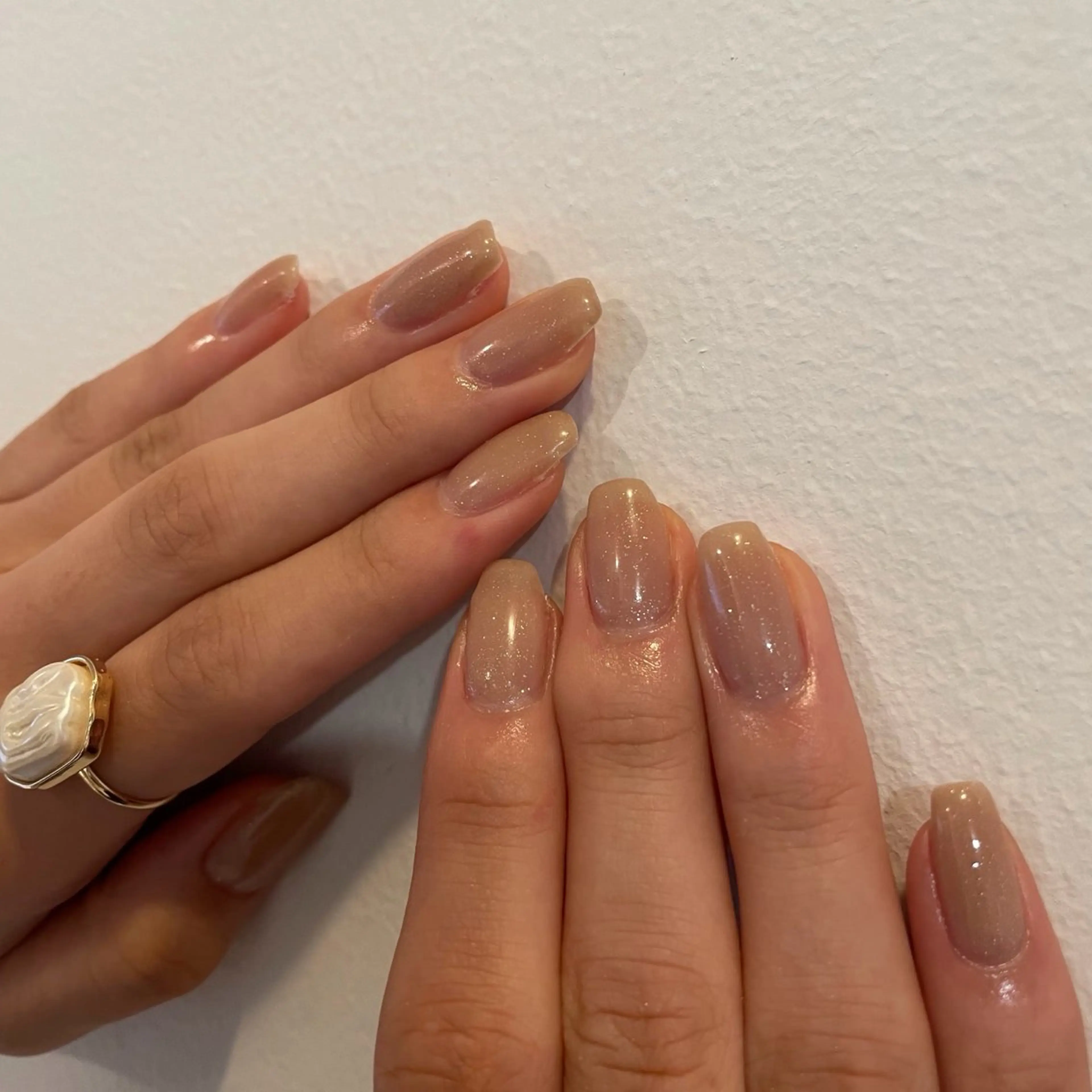 ちゅるんと透け感ワンカラー【オフなし】※自爪のみ◎亀裂補強/長さだし不可の写真