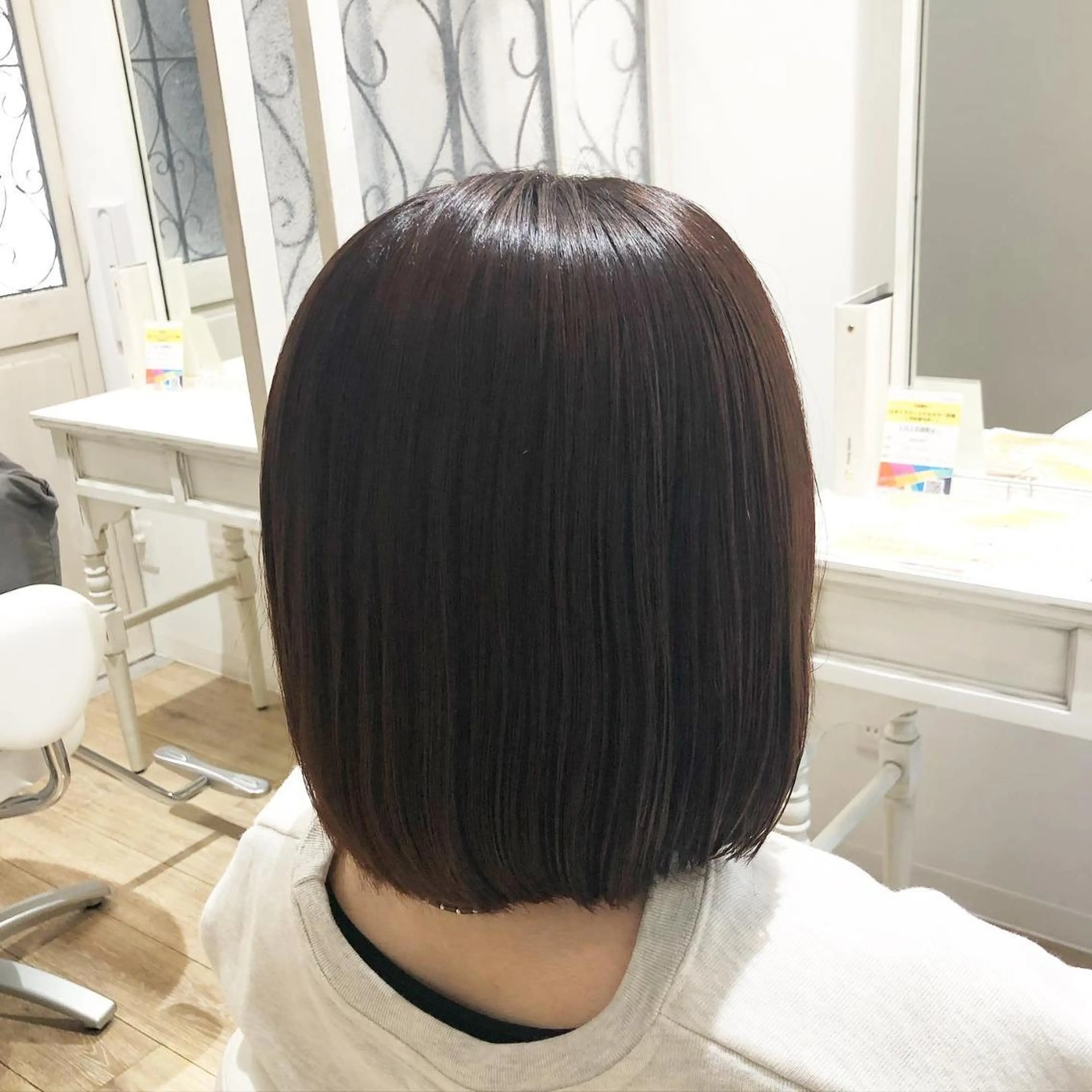 セミロング カラー ヘアアレンジ ベージュカラー オレンジ オレンジベージュ ✨🌿大人可愛い愛さ れhair🌿✨松本のヘアスタイル