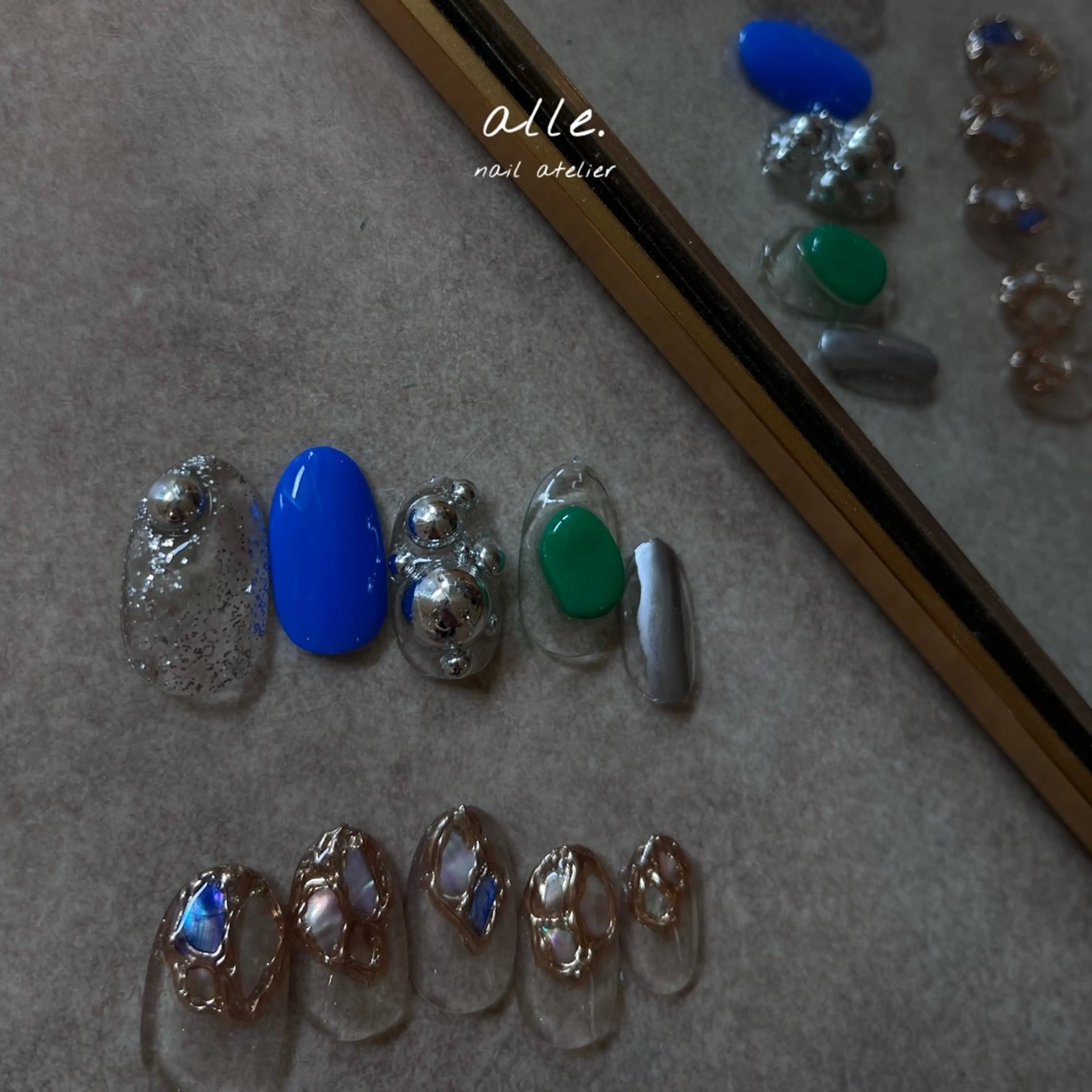 ネイル ハンドネイル atelier alle.のネイルデザイン