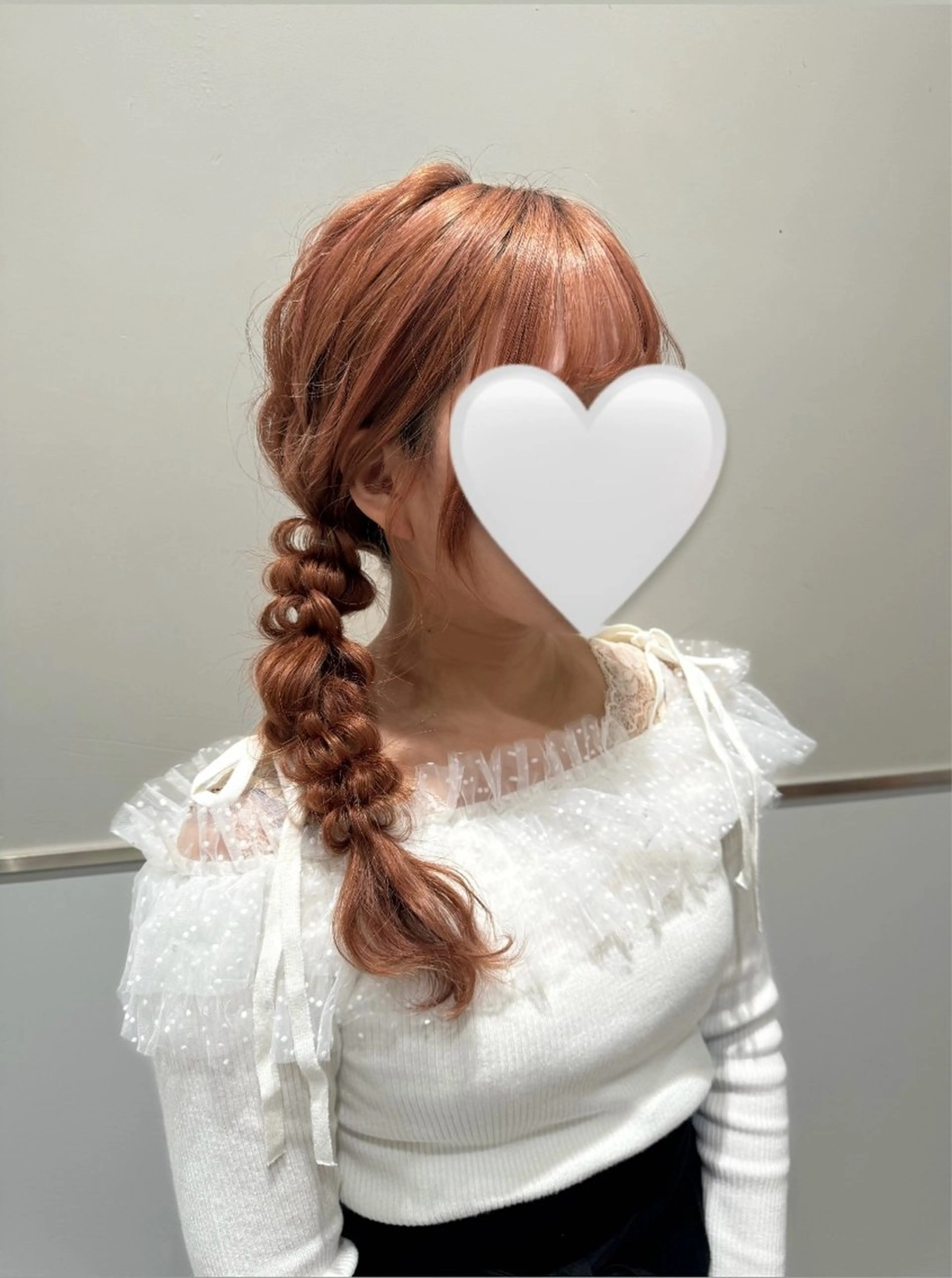 ミディアム ヘアセット おかの まひろのヘアスタイル