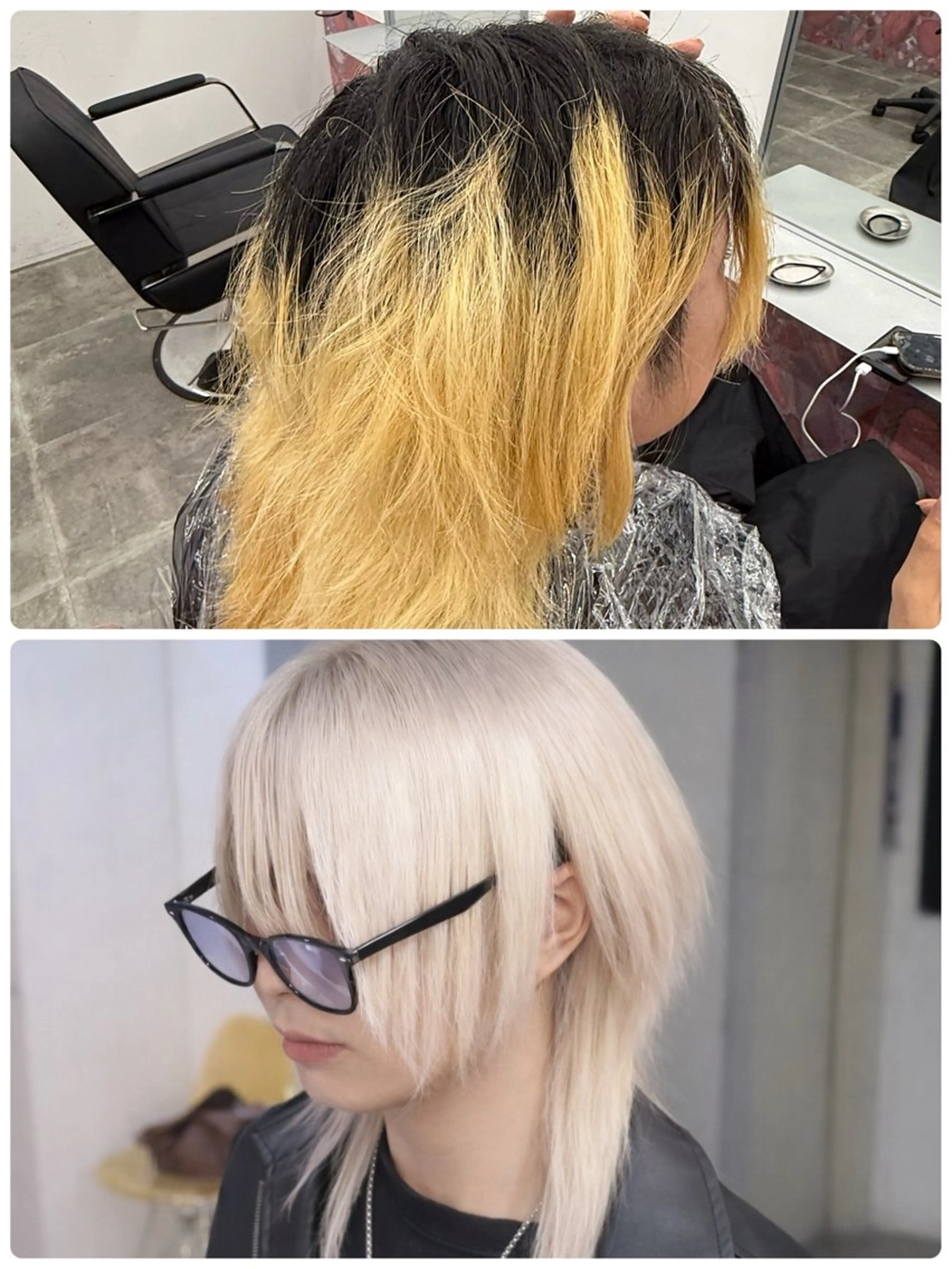 ショート PELE栄/カラー ハイトーン/そうたのヘアスタイル