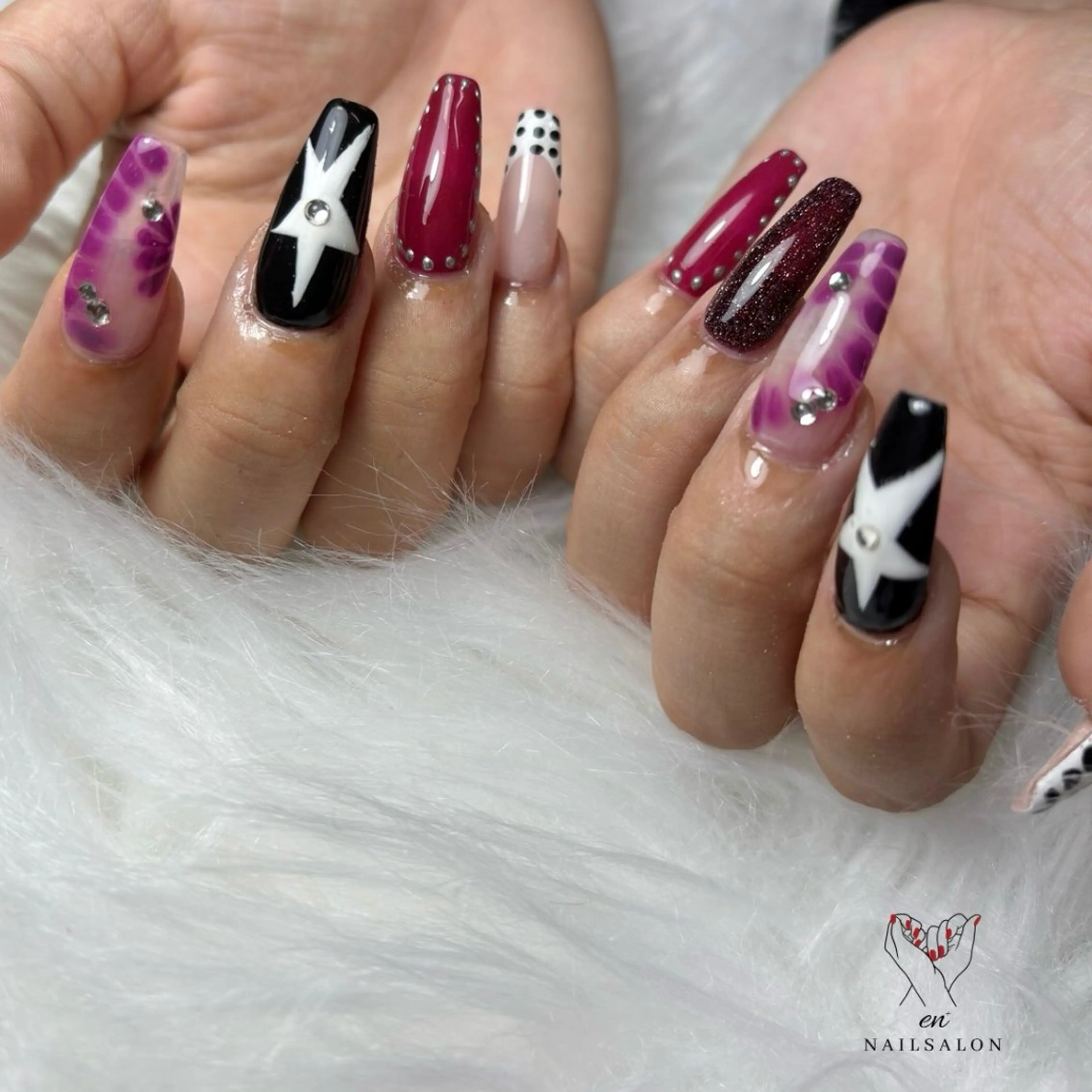 ネイル ハンドネイル NAILSALON en+沖縄市美原のネイルデザイン