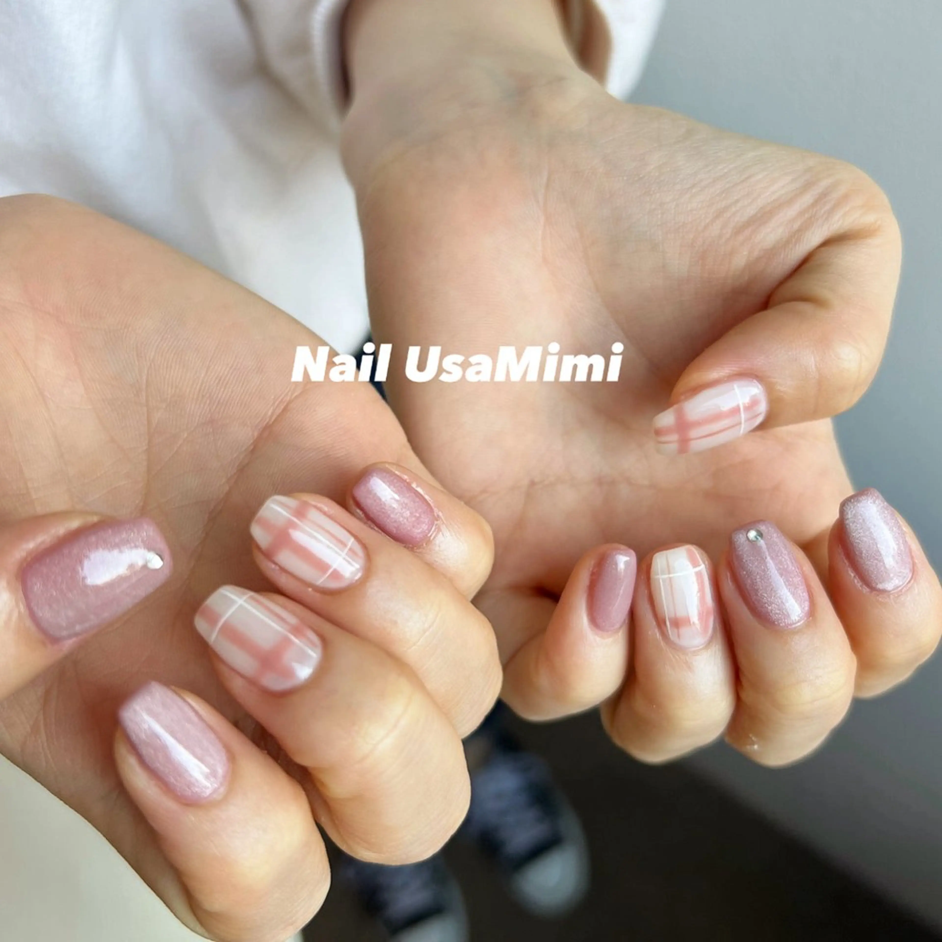 ネイル ジェルネイル マグネットネイル 持ち込み ワンカラーネイル パラジェル 本町NailUsa Mimi RIKOのネイルデザイン