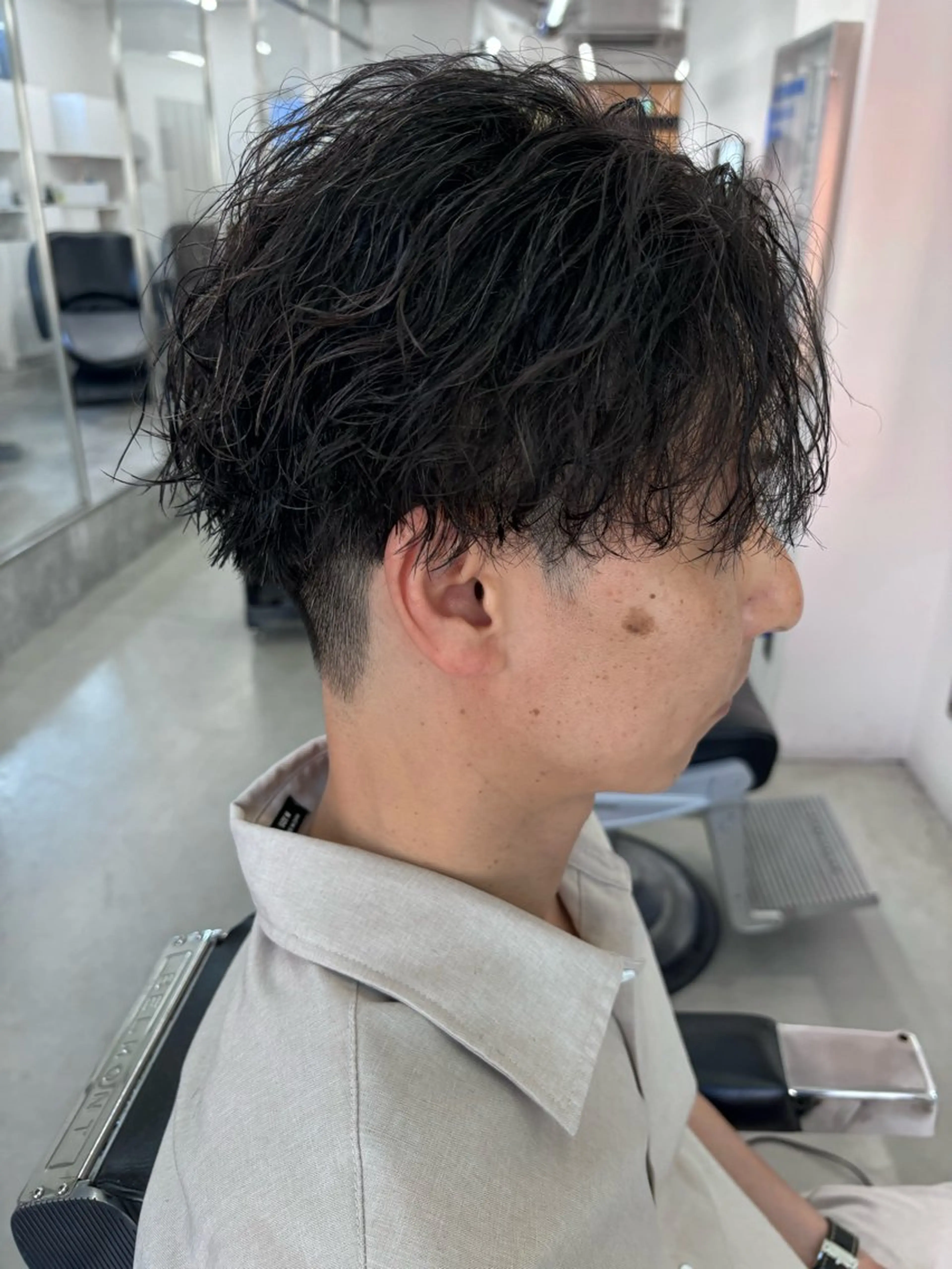 パーマ メンズ マッシュ メンズパーマ メンズショート スパイキーショート 波巻きパーマ 土岐 仁/メンズ専門 パーマ特化美容師🔥のヘアスタイル