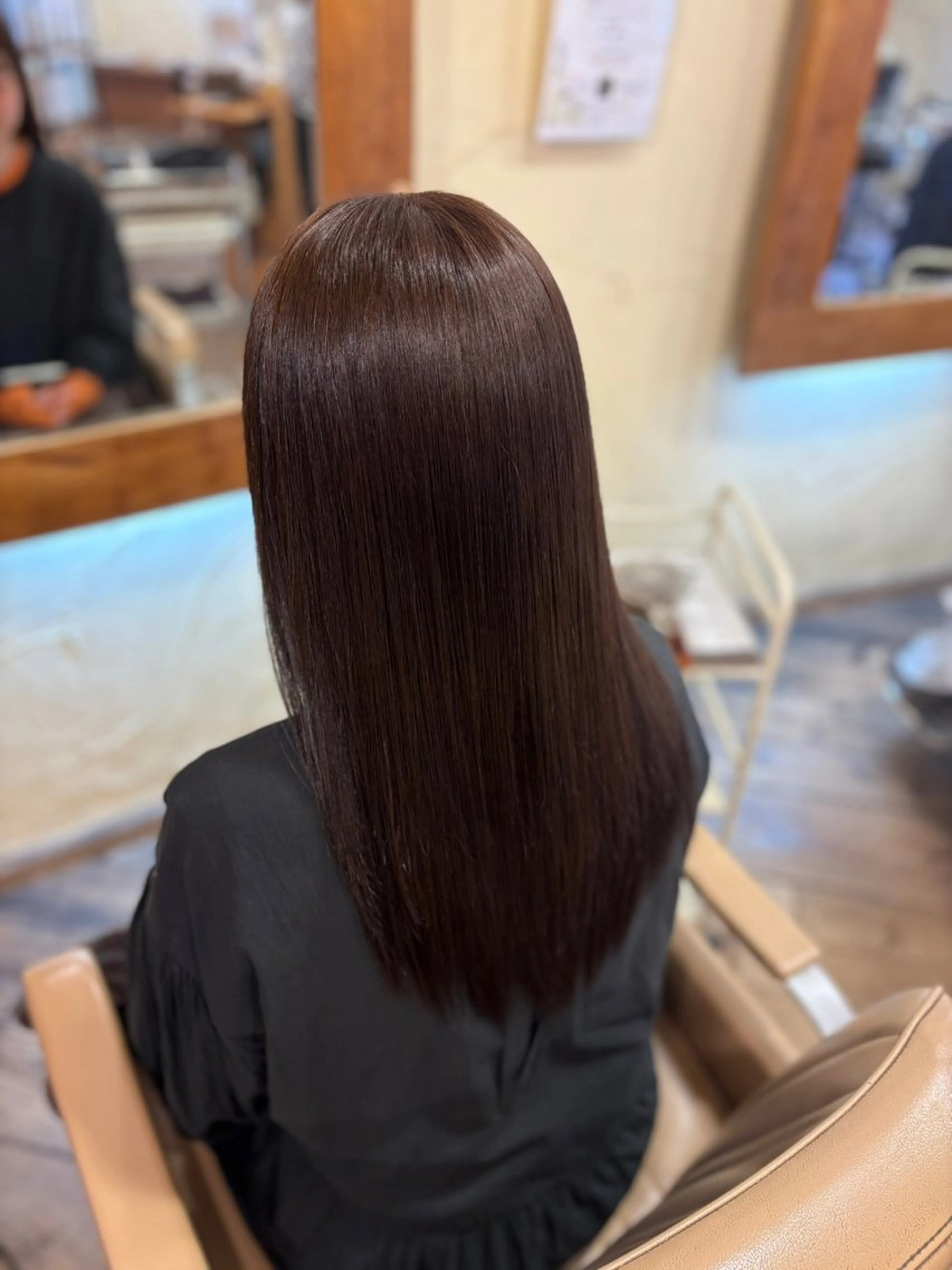 ロング カット ヘアカラー トリートメント 柘植 雅大のヘアスタイル