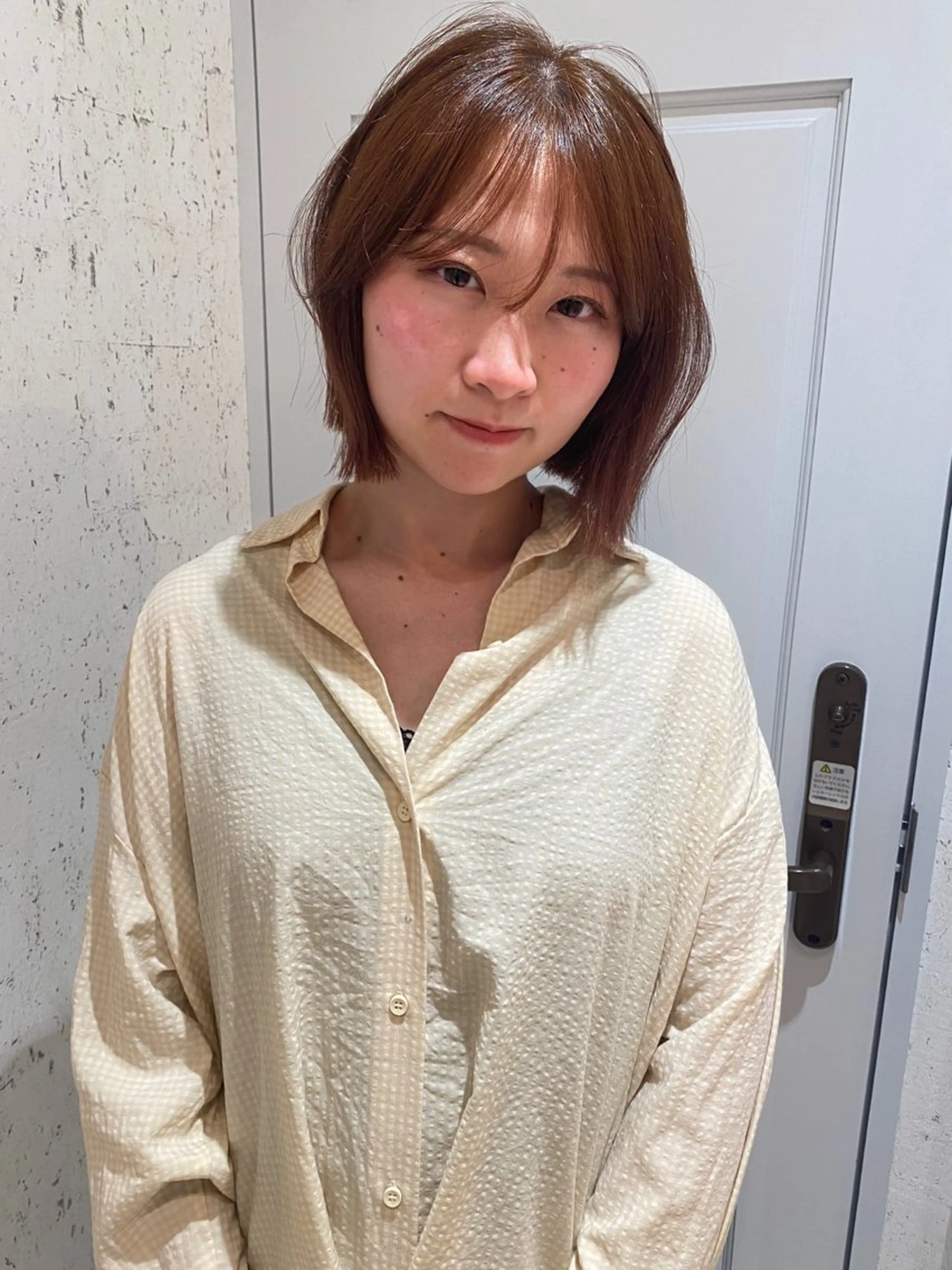 ショート カラー 似合わせカット カット ヘアカラー 縮毛矯正 トリートメント mai / linoah˚✧のヘアスタイル