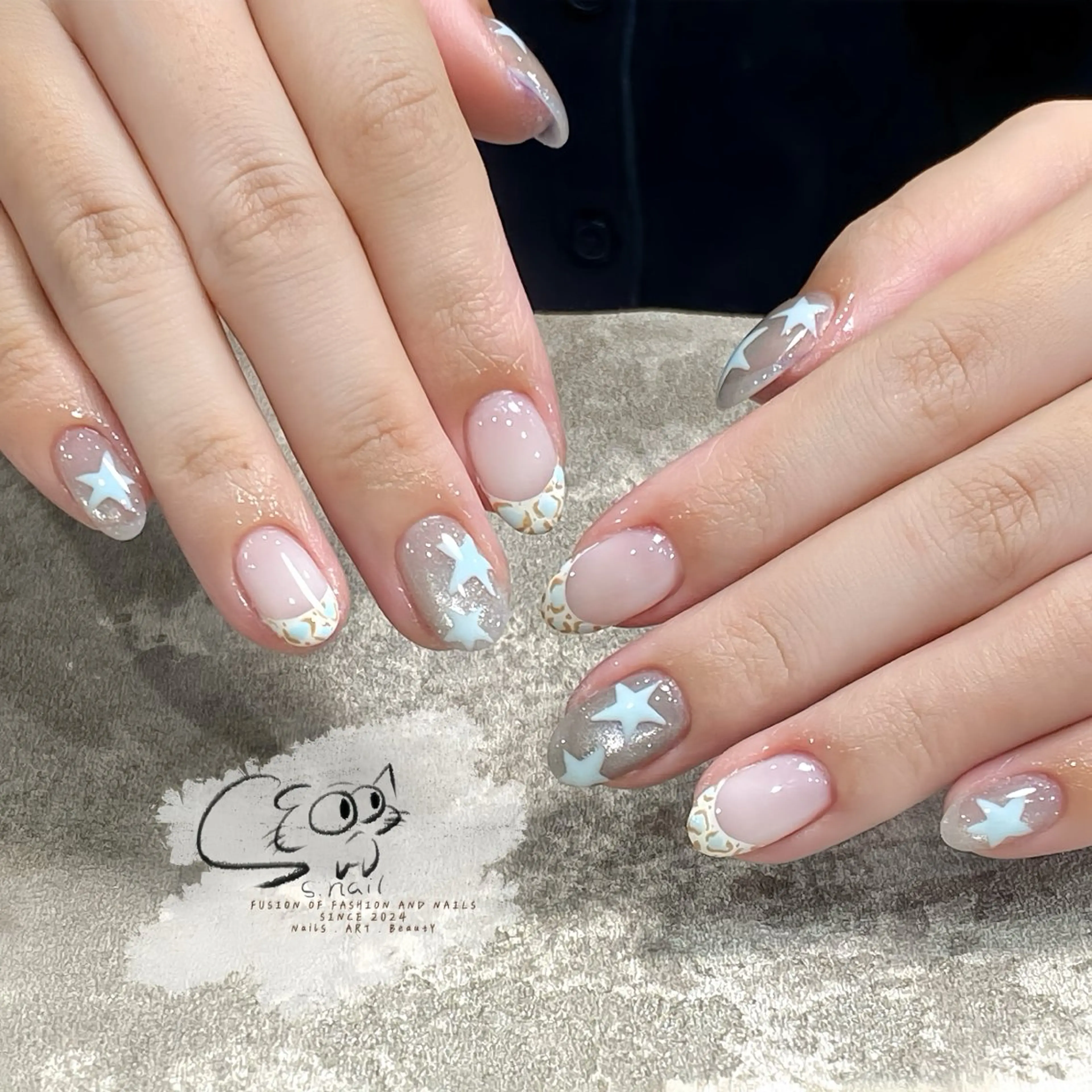 ネイル チークネイル フレンチネイル グラデーション マグネットネイル ワンカラーネイル S.nail _のネイルデザイン