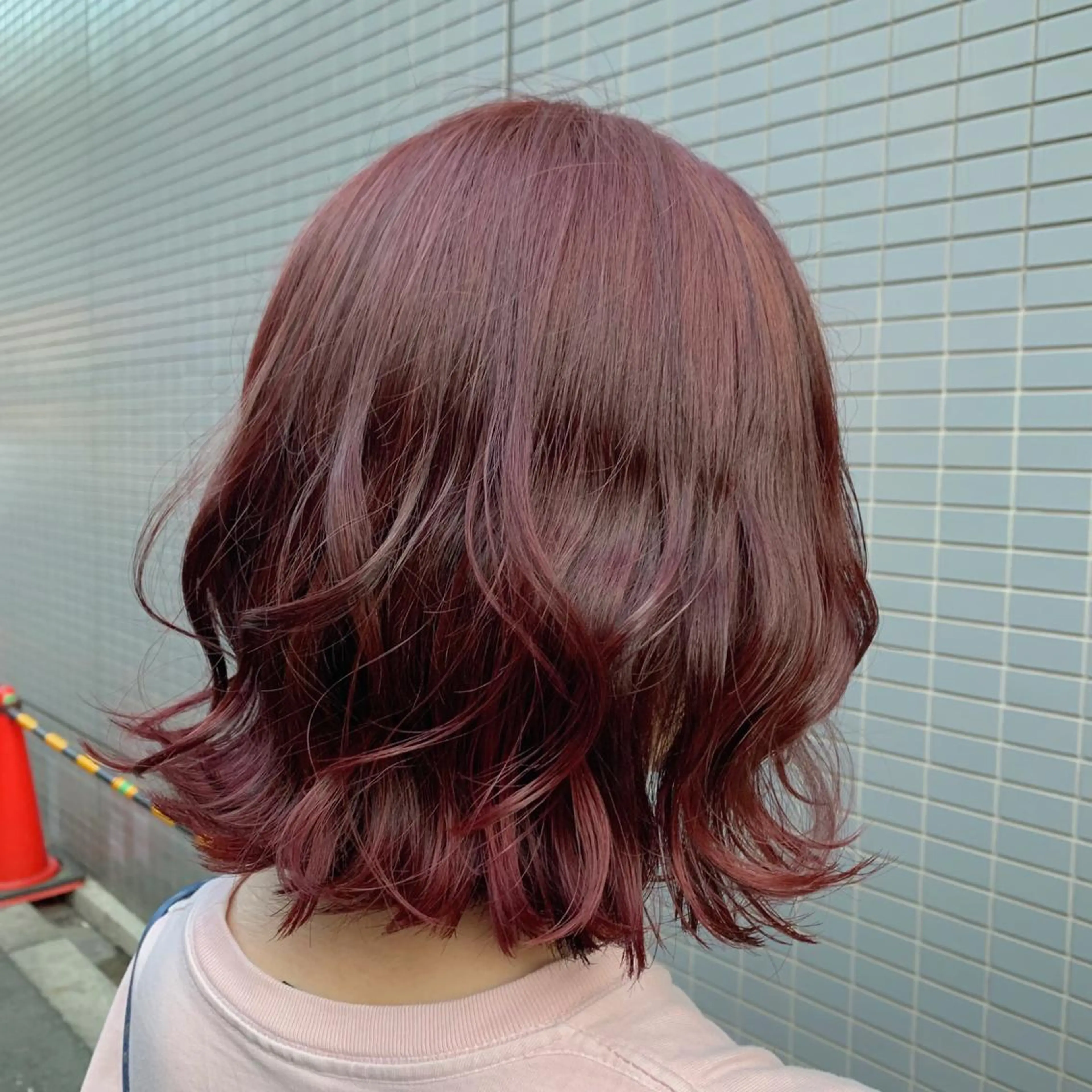 ミディアム カラー ブリーチ ダブルカラー ブリーチなしカラー ヘアカラー トリートメント ALLEN hair /まなのヘアスタイル
