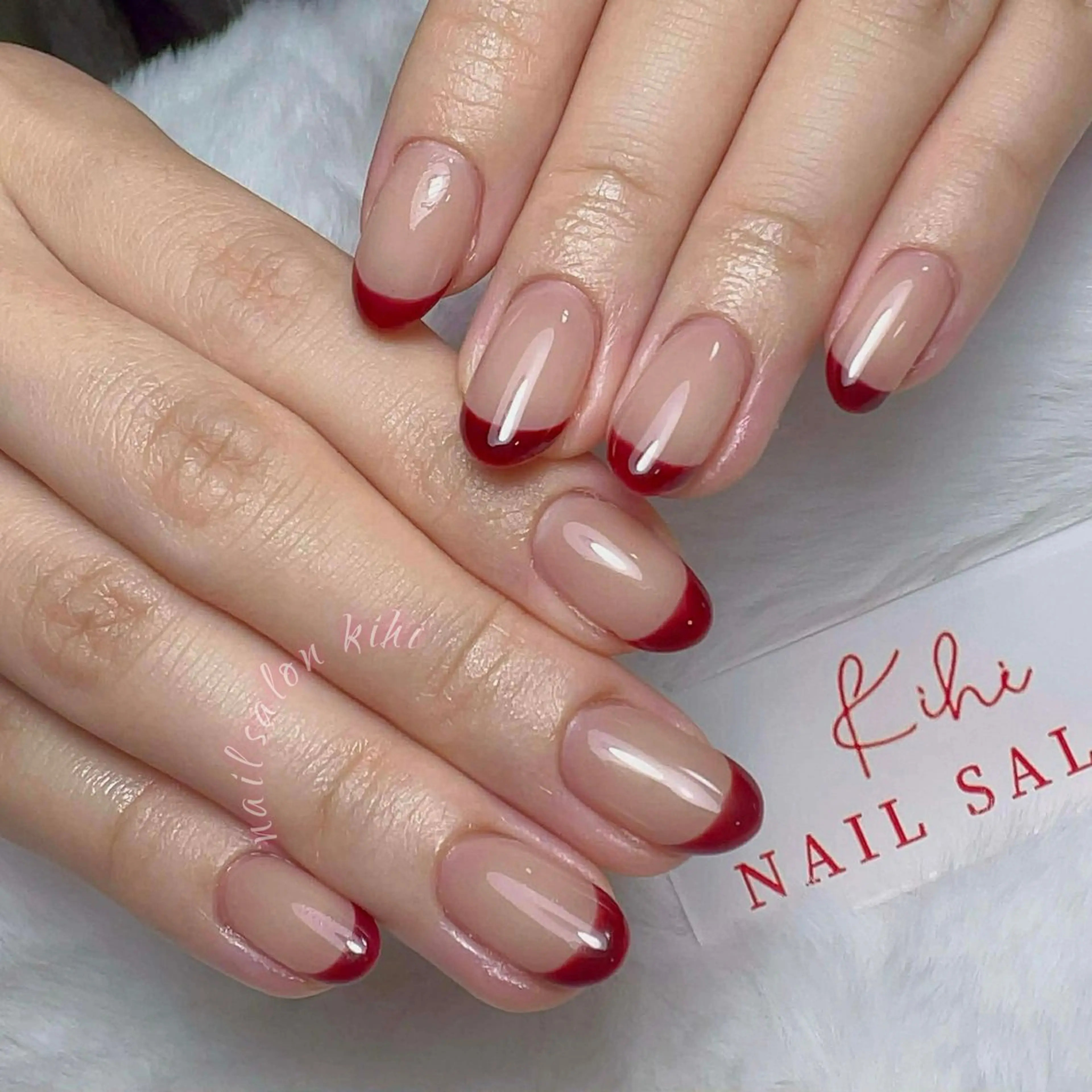 ネイル アートネイル フレンチネイル ジェルネイル グラデーション 韓国ネイル ハンドネイル 💕鈴木ユリ パラジェル/オフ無料のネイルデザイン