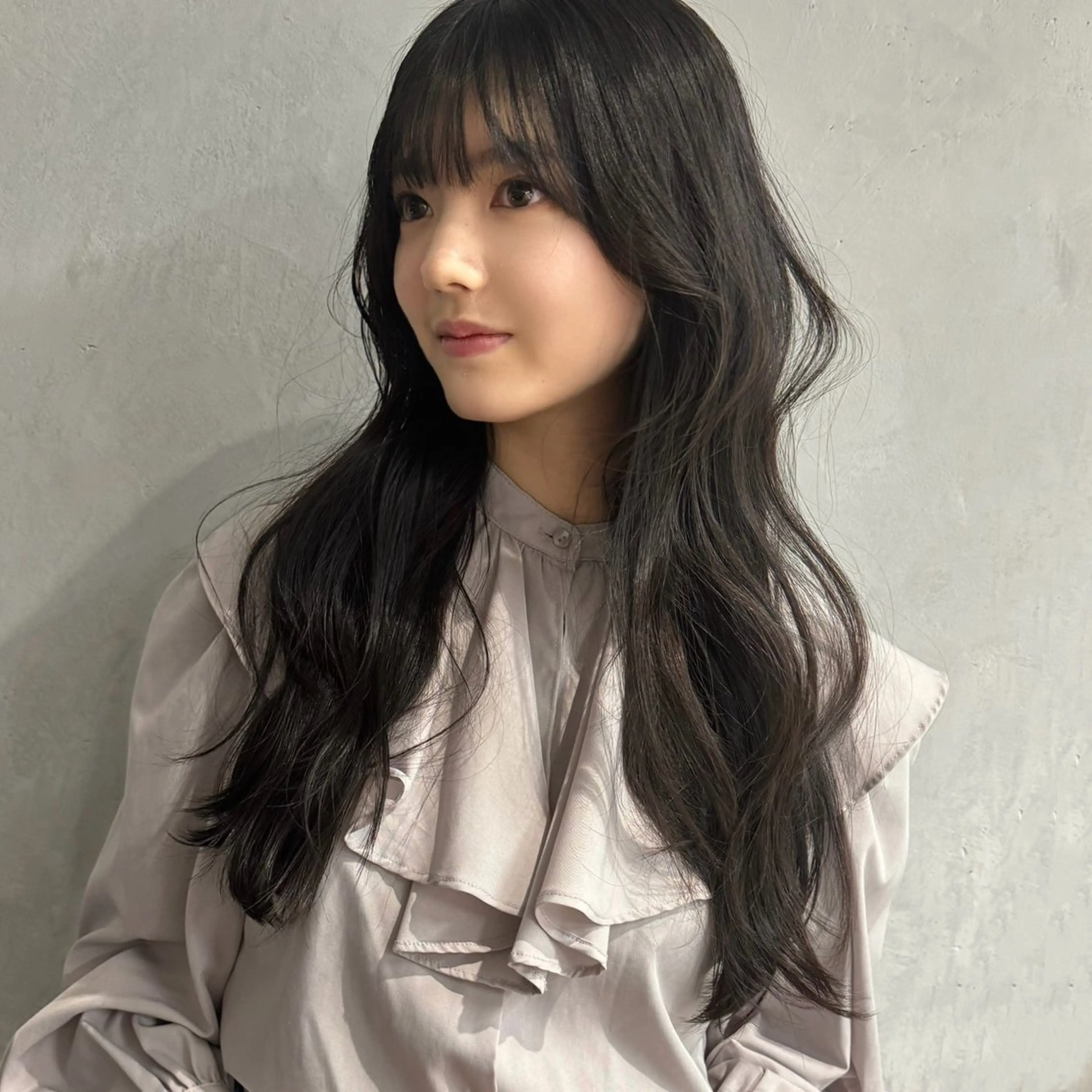 ロング カラー カット ヘアカラー トリートメント 本場の韓国ヘア 🇰🇷 中尾 崇人のヘアスタイル