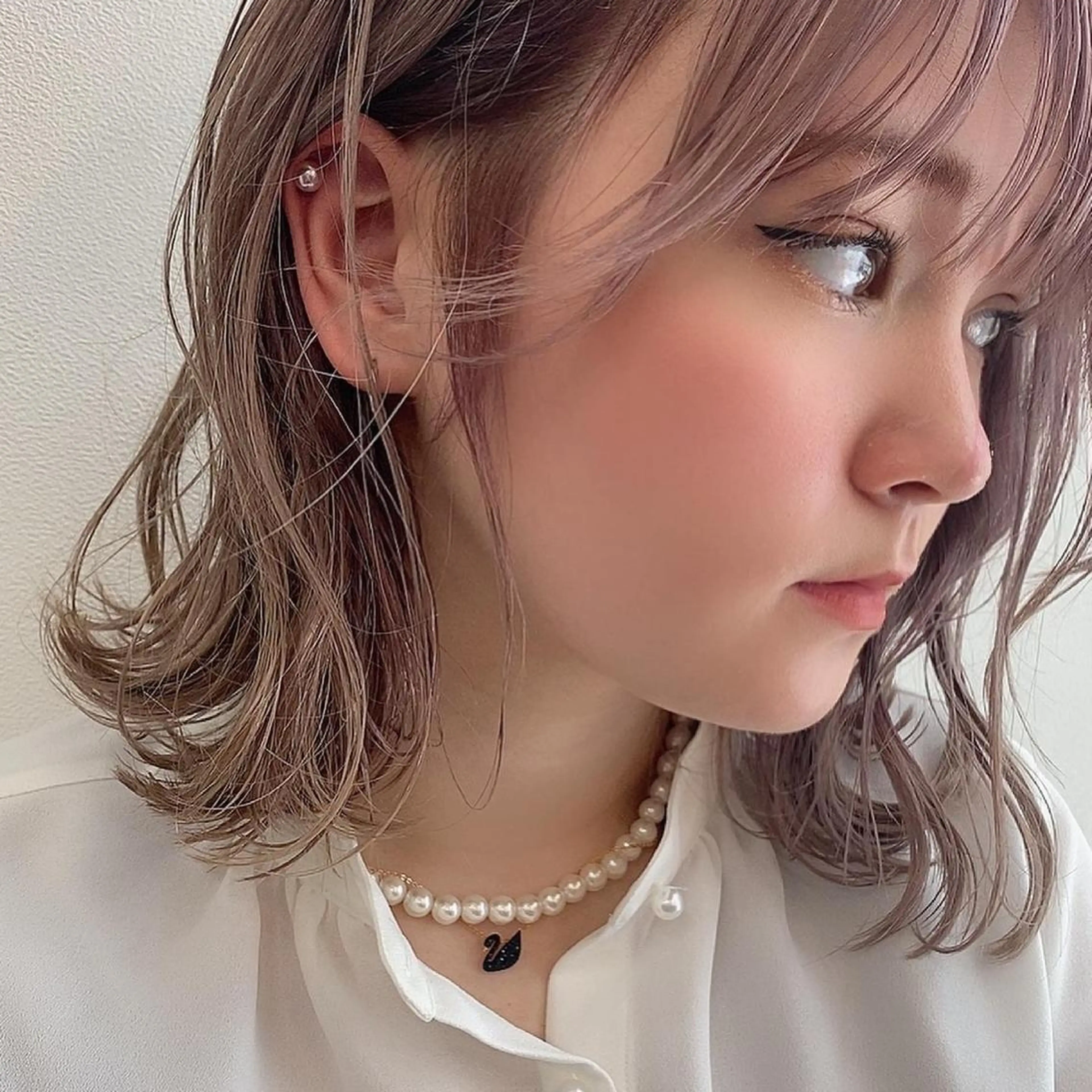 ショート カラー パーマ ヘアアレンジ ✨艶髪✨ 奈須晴香のヘアスタイル