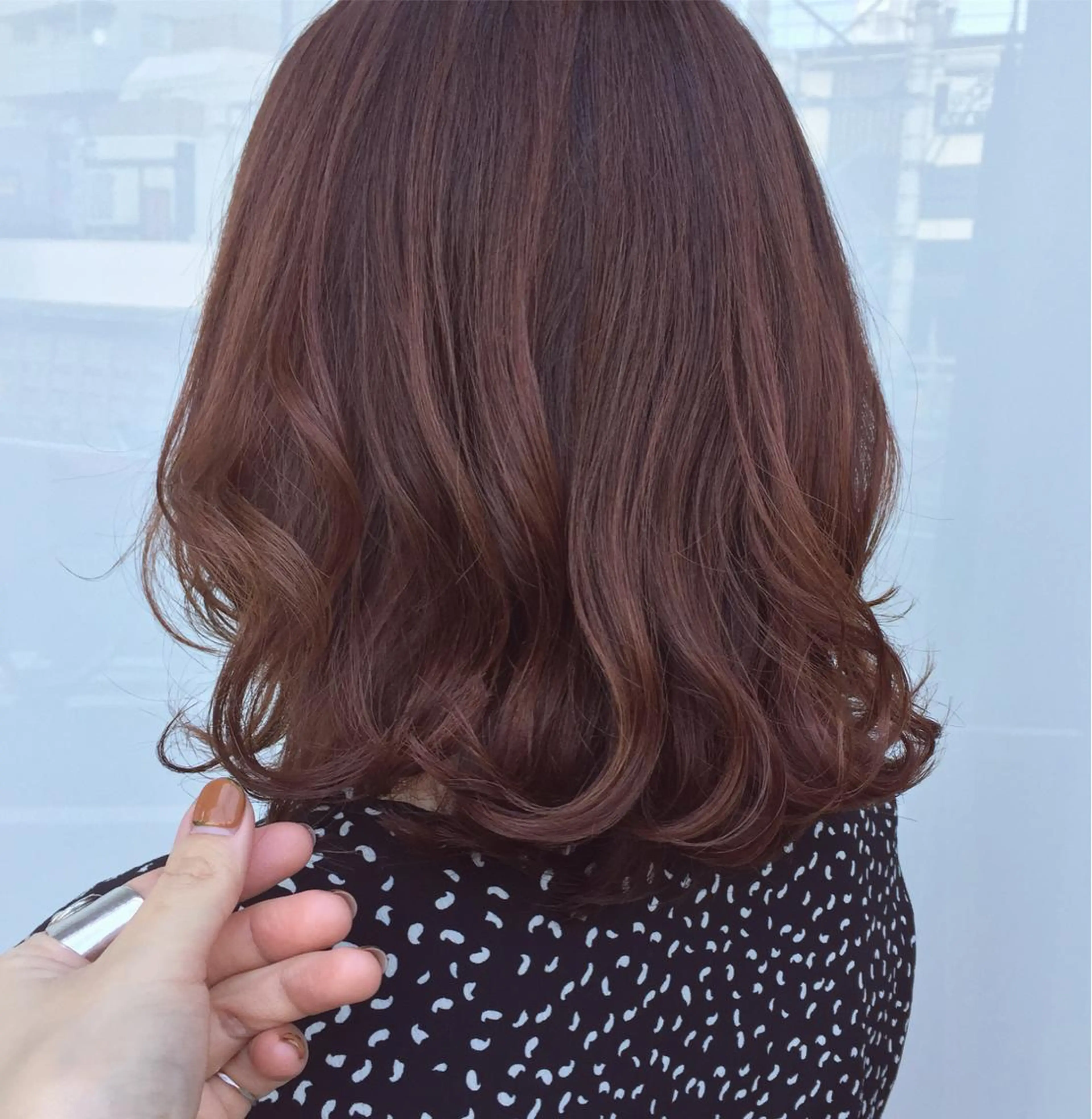 ミディアム カラー ヘアアレンジ ヘアカラー トリートメント 柔らかいcolor 🌿harukaのヘアスタイル