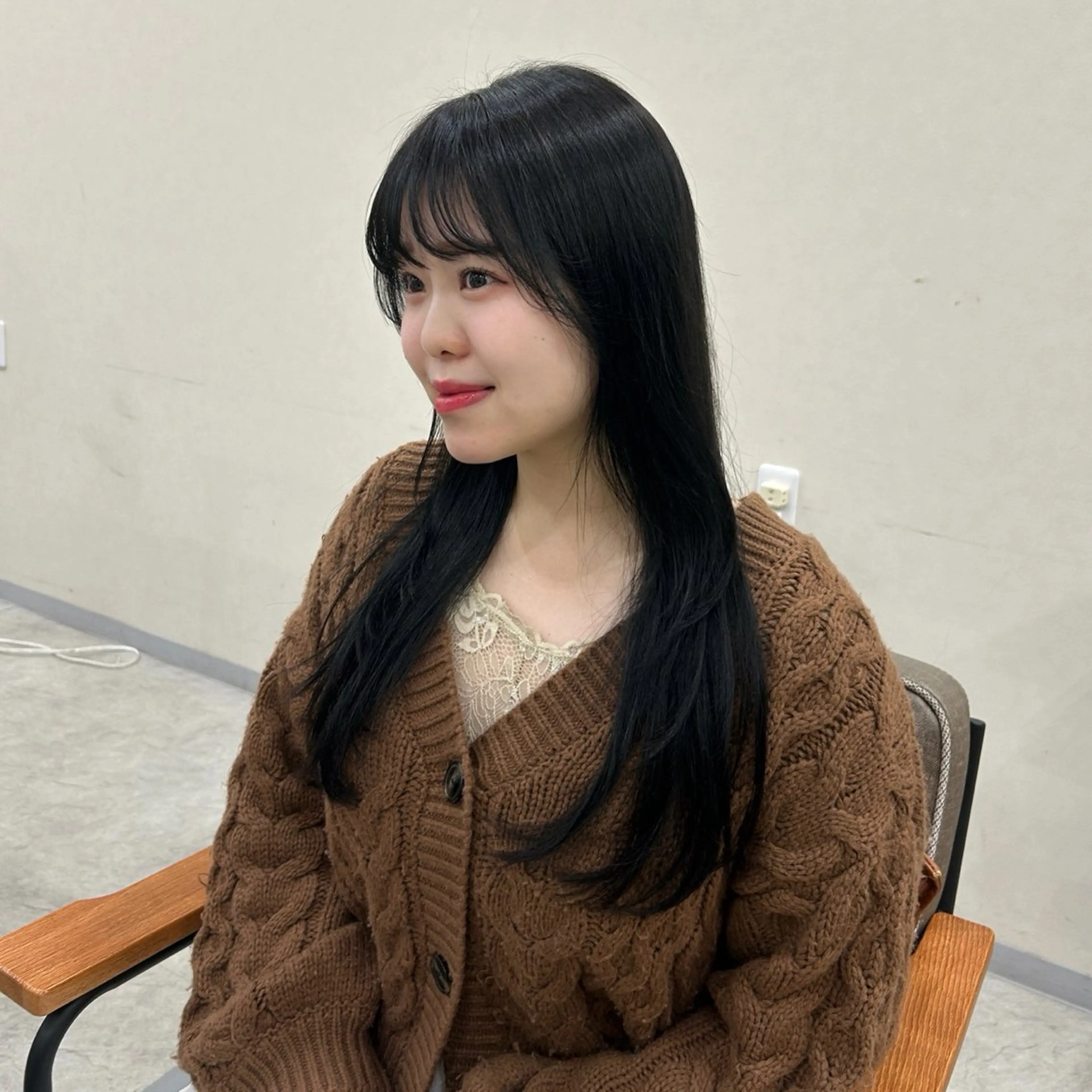 ロング カット ヘアカラー トリートメント MIDORI🎀 透明感/ベージュのヘアスタイル