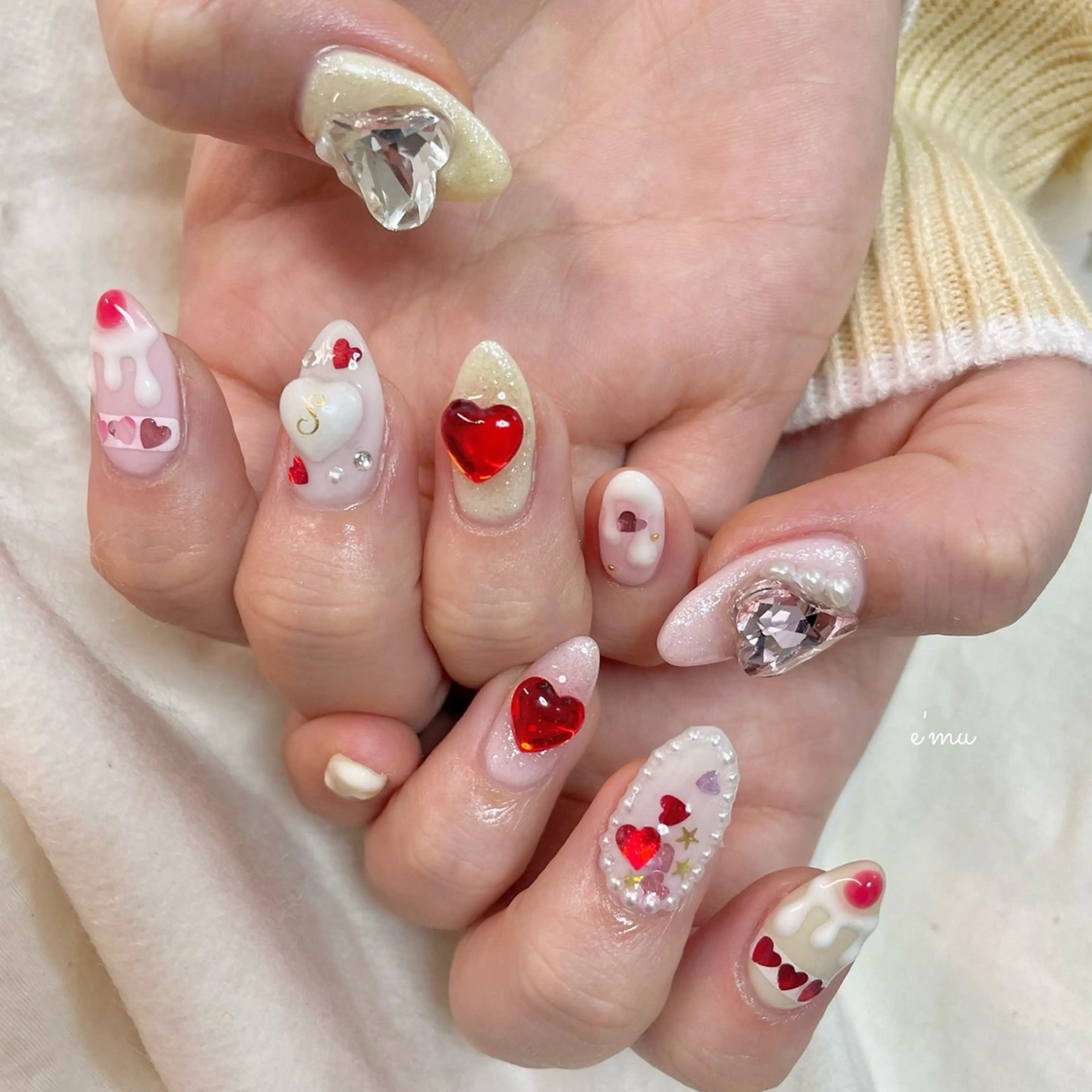 ネイル ハンドネイル nail salon e'mu💐のネイルデザイン