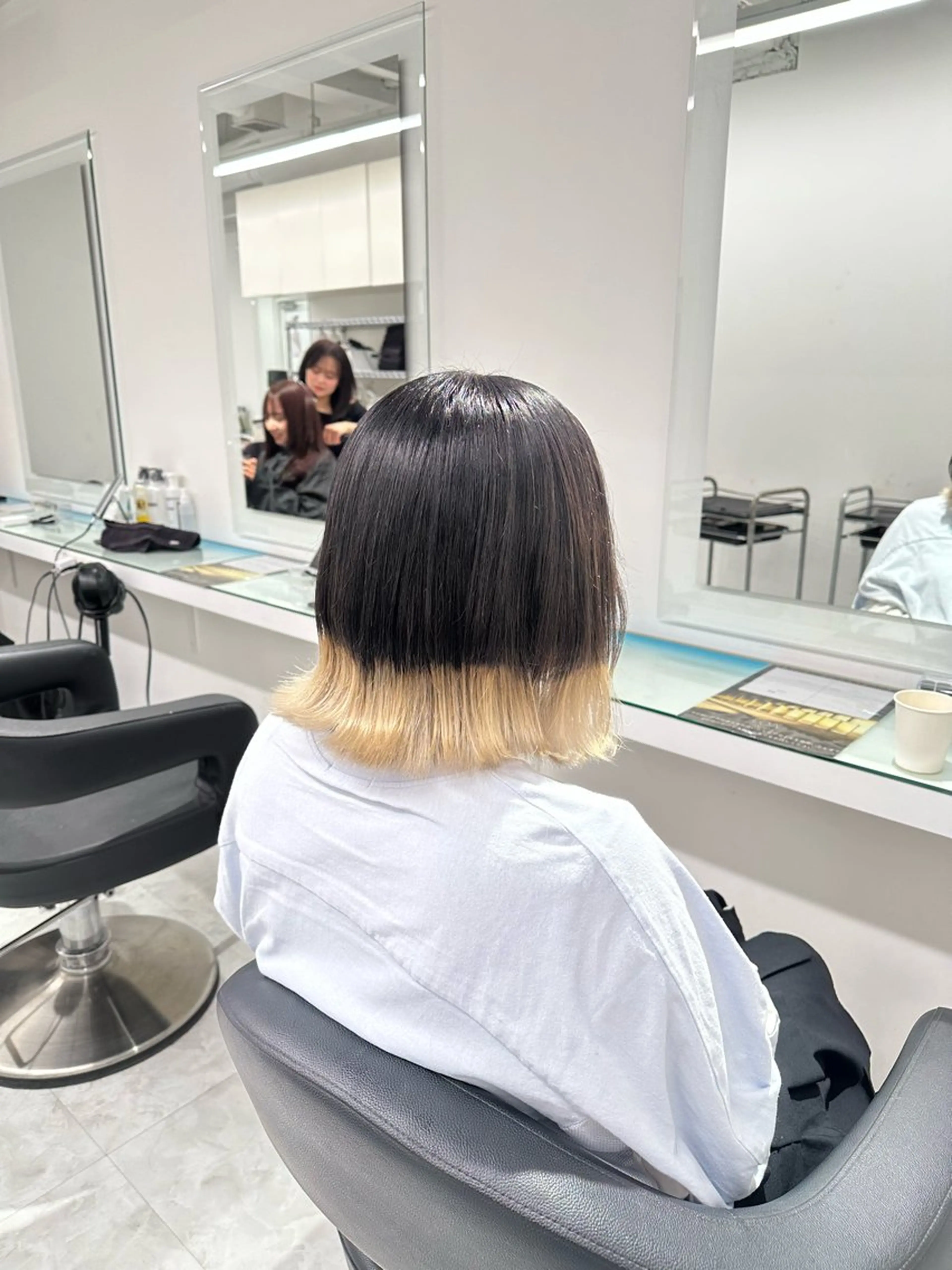 ミディアム カラー ヘアカラー トリートメント ヘッドスパ ヘアセット ❄最強かわいいカラー ❄️MINA❄️のヘアスタイル