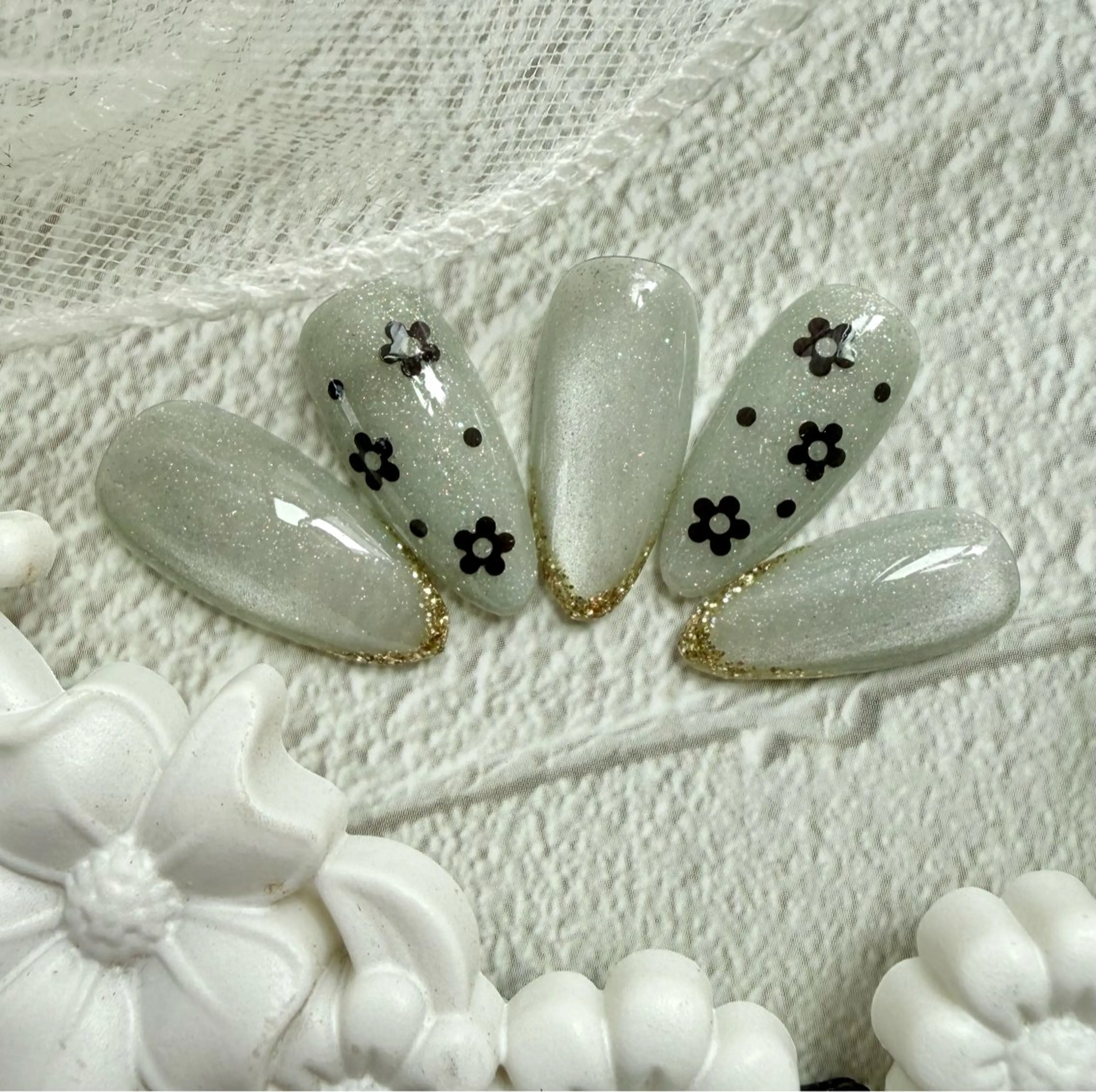 ネイル アートネイル チークネイル フラッシュネイル フラッシュマグ フレンチネイル Mai’s nailのネイルデザイン