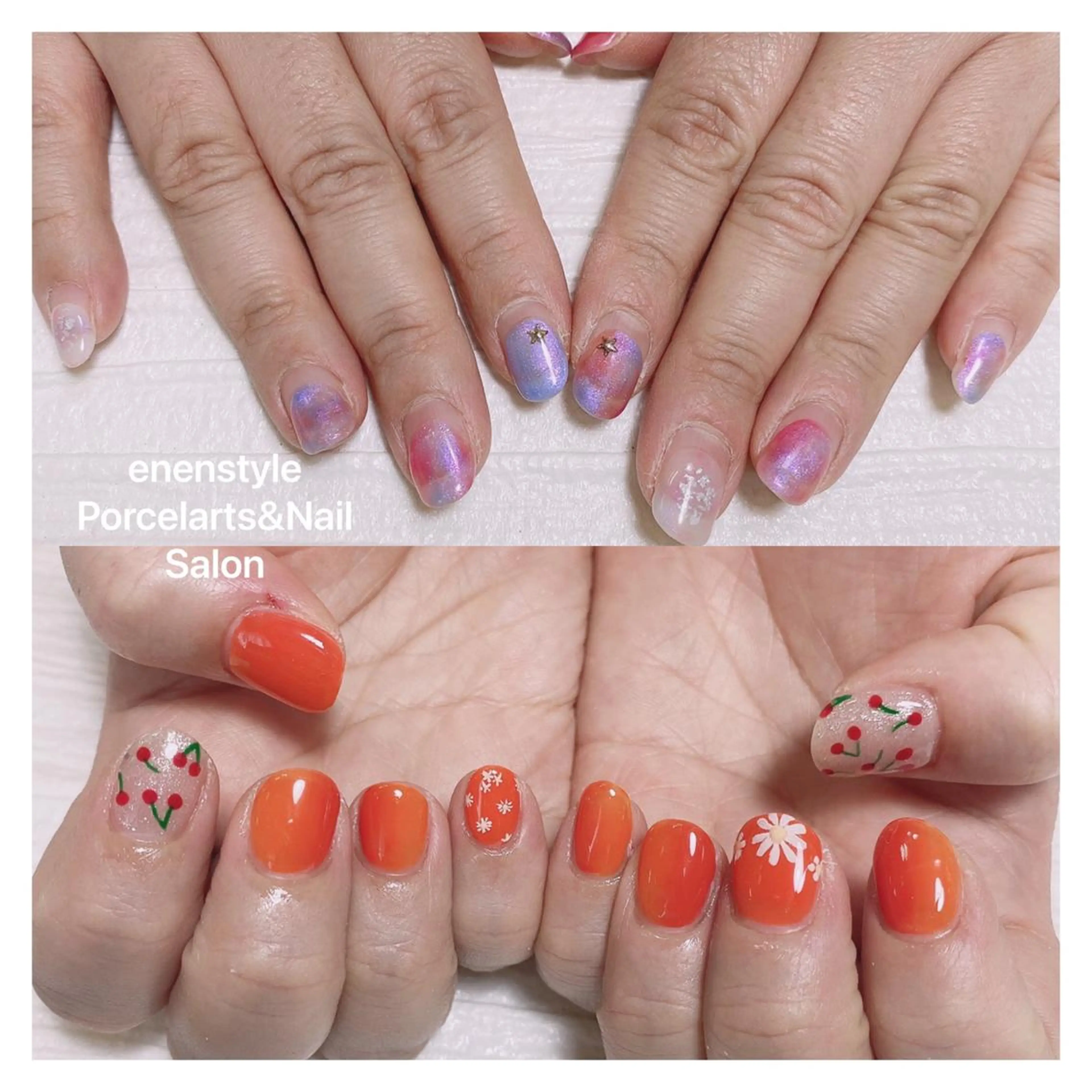 ショート ネイル ハンドネイル 👑enen style👑のネイルデザイン