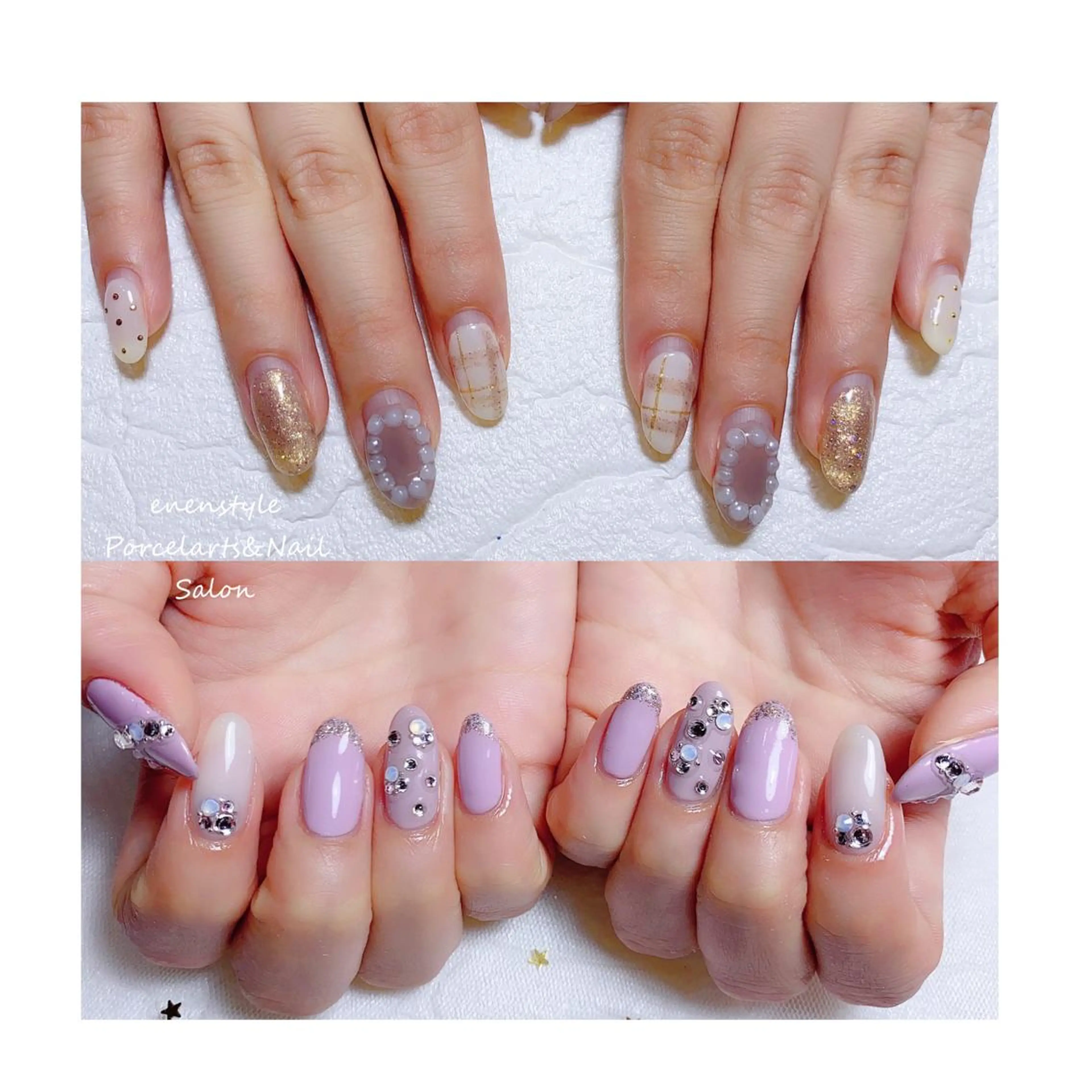 ミディアム ネイル ジェルネイル ニュアンスネイル オフィスネイル ワンカラーネイル パラジェル ハンドネイル 👑enen style👑のネイルデザイン