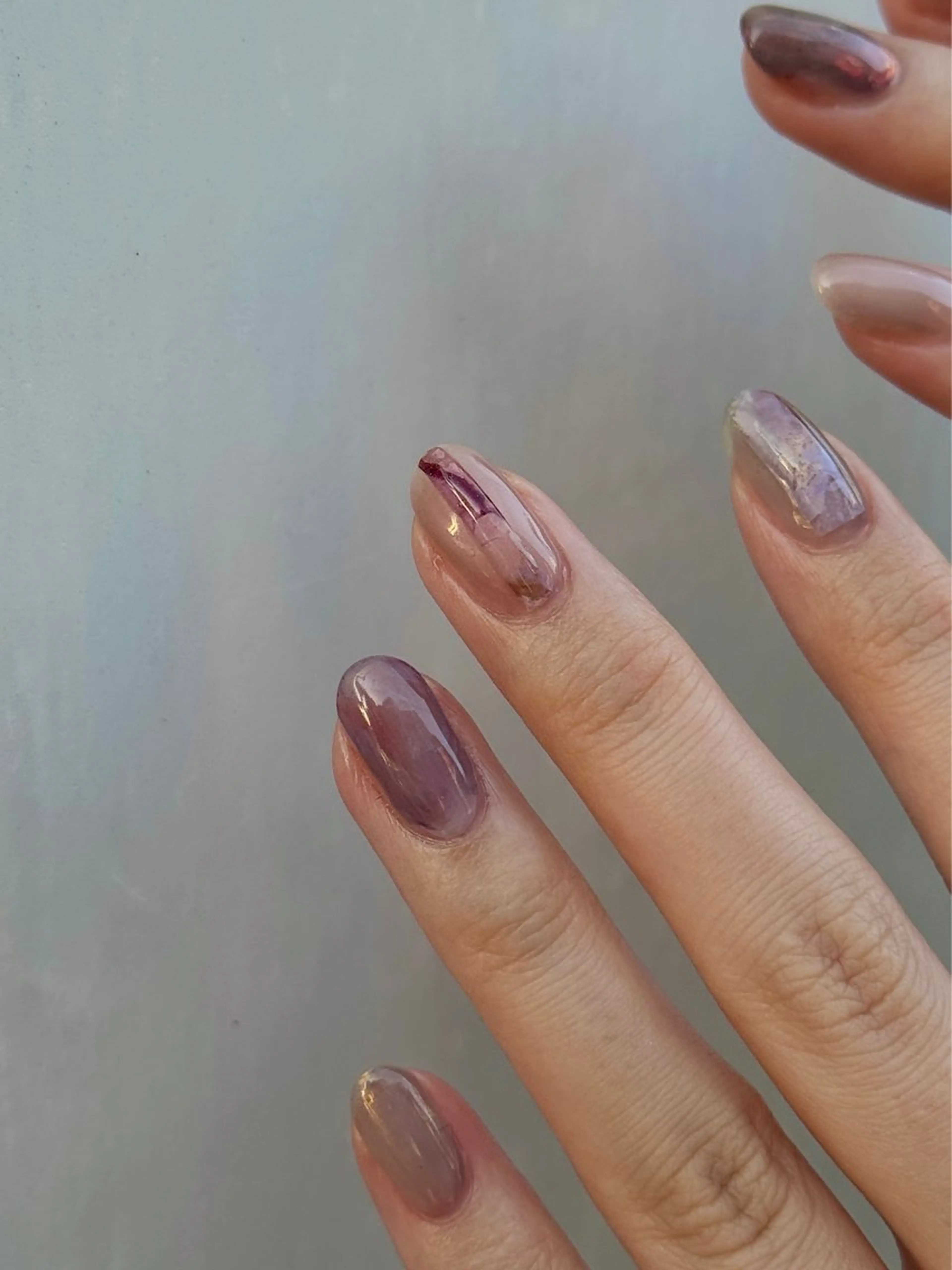 ネイル アートネイル マグネットネイル ニュアンスネイル ハンドネイル なんば堀江/育爪施術 ニュアンス✻Kaphのネイルデザイン