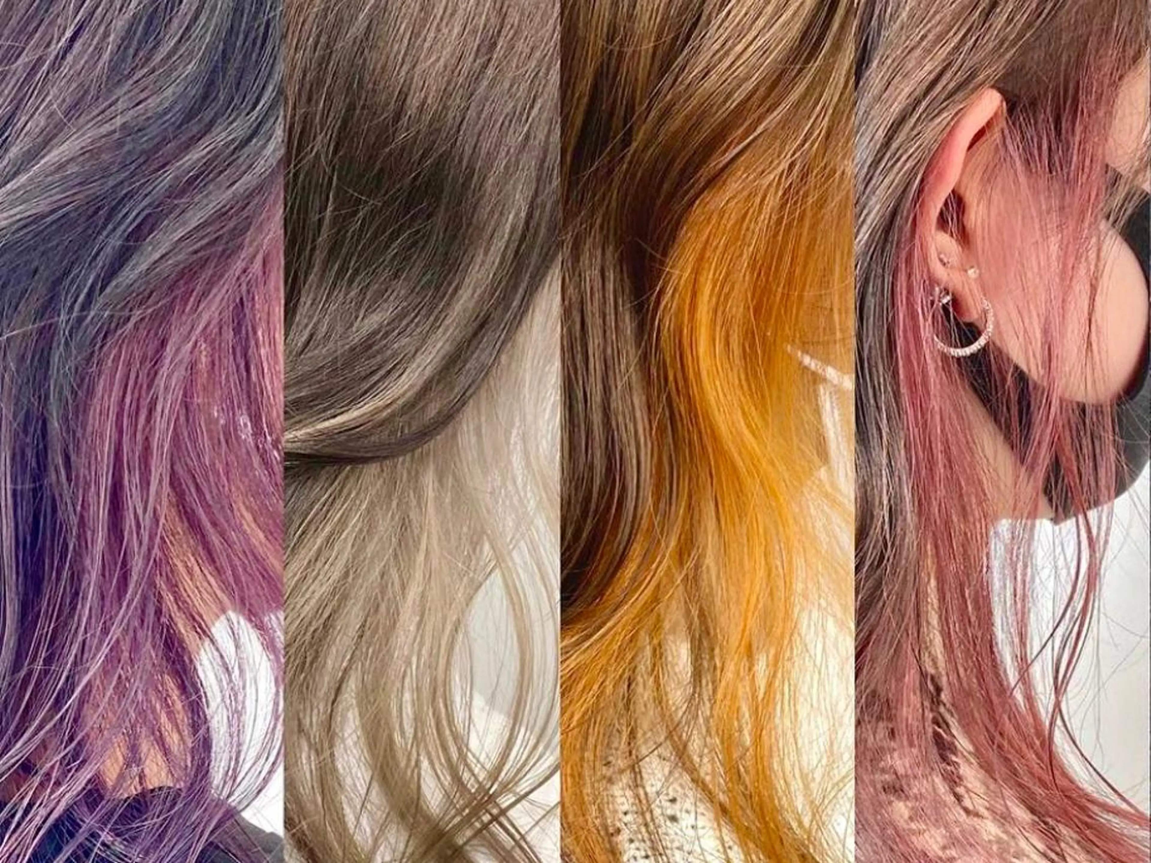 セミロング カラー ヘアアレンジ ネイル アディクシーカラー ブリーチ イヤリングカラー イルミナカラー インナーカラー ヘアカラー トリートメント 一人一人の輝きを 心を込めてのヘアスタイル