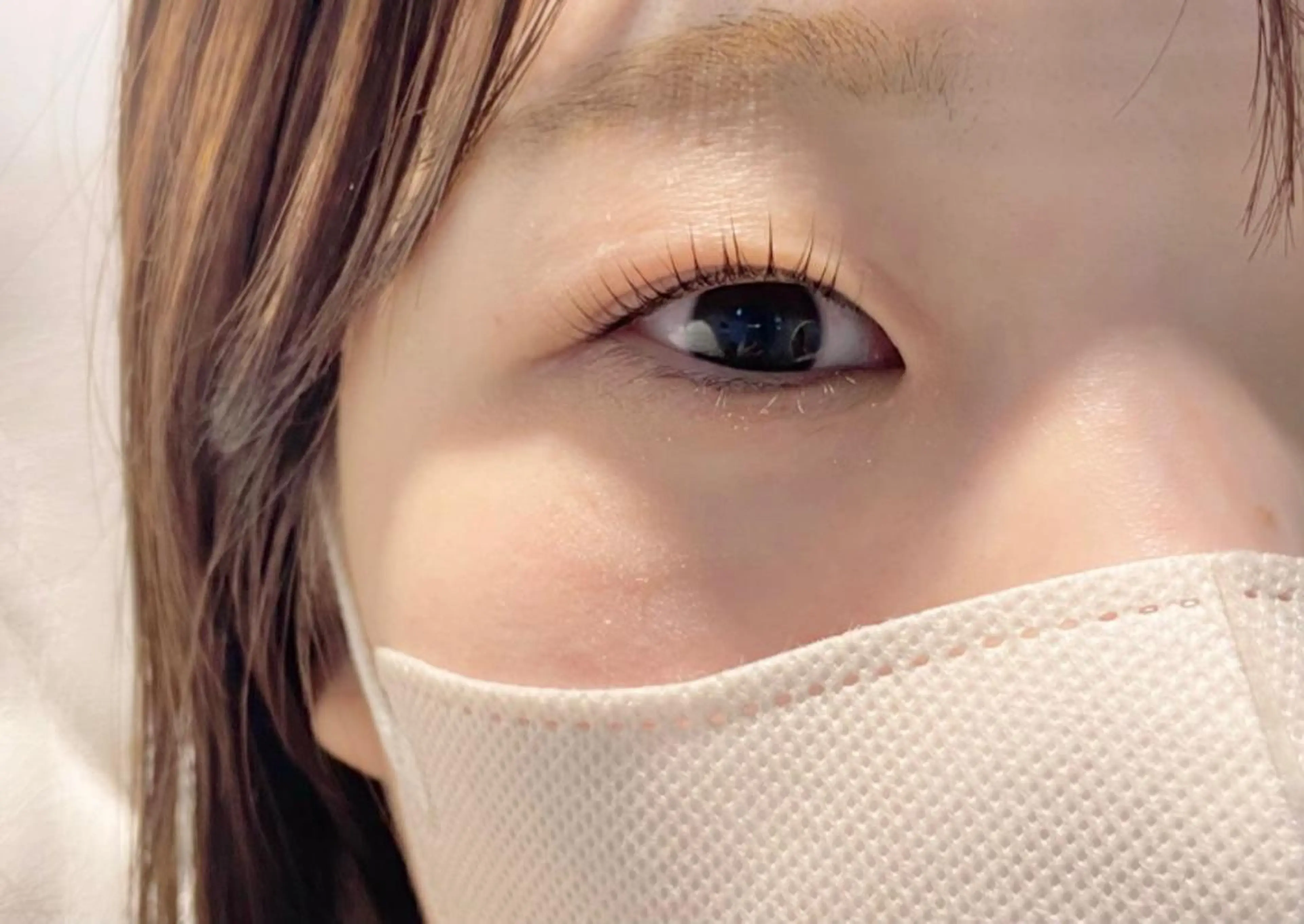 ミディアム カラー パーマ ヘアアレンジ メンズ キッズ ネイル マツエク・マツパ アイブロウ ミディアムパーマ メンズパーマ まつげパーマ 一重×まつ毛パーマ マツパ muk. 尾崎のマツエク・マツパデザイン