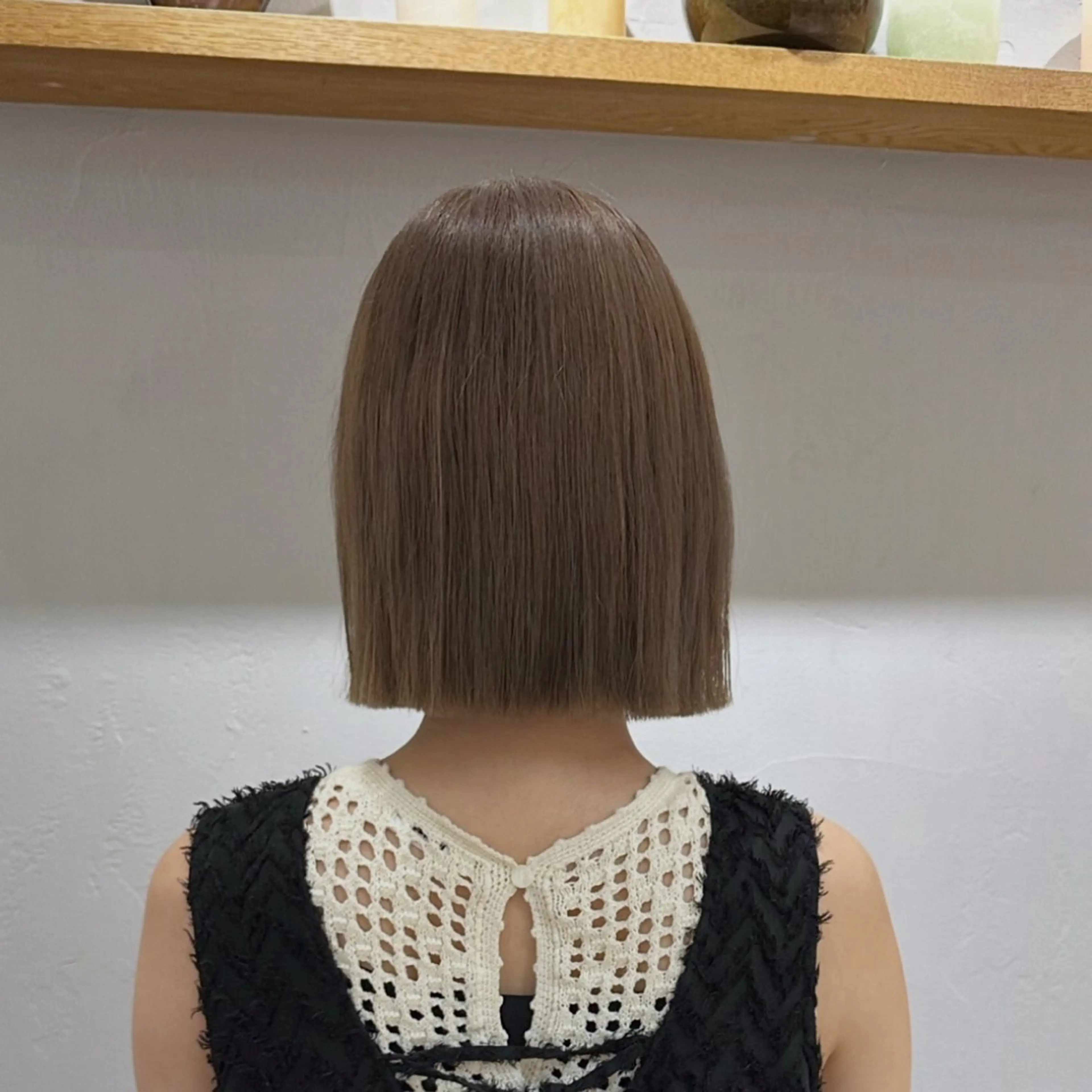 ショート カラー ベージュカラー ブリーチ ハイトーンカラー ブリーチなしカラー ボブ カット ヘアカラー トリートメント REINA☁️透明感 カラー/ぷつっと♡のヘアスタイル