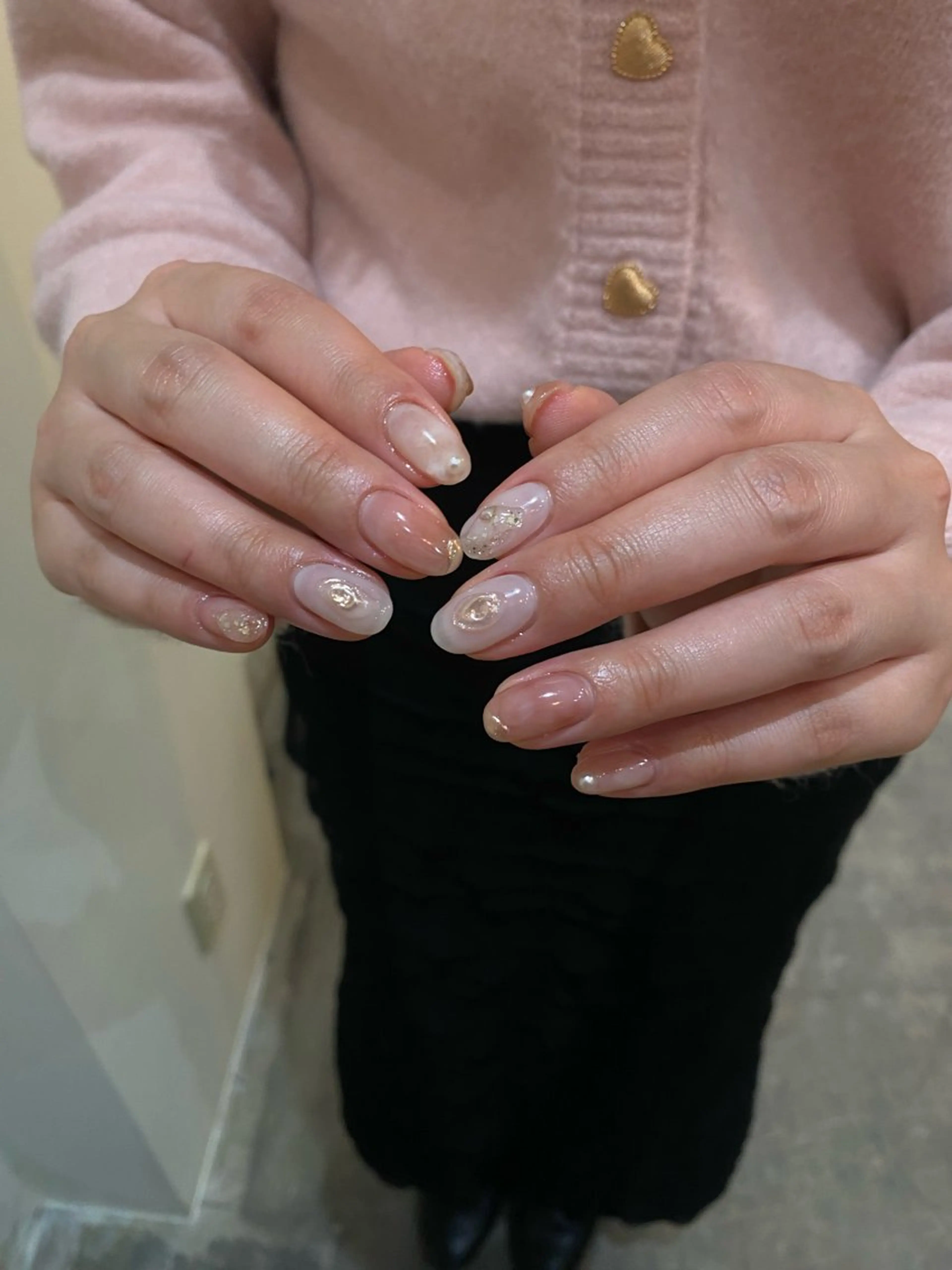 ネイル ピンク 春ネイル ハンドネイル 栗林 実莉のネイルデザイン