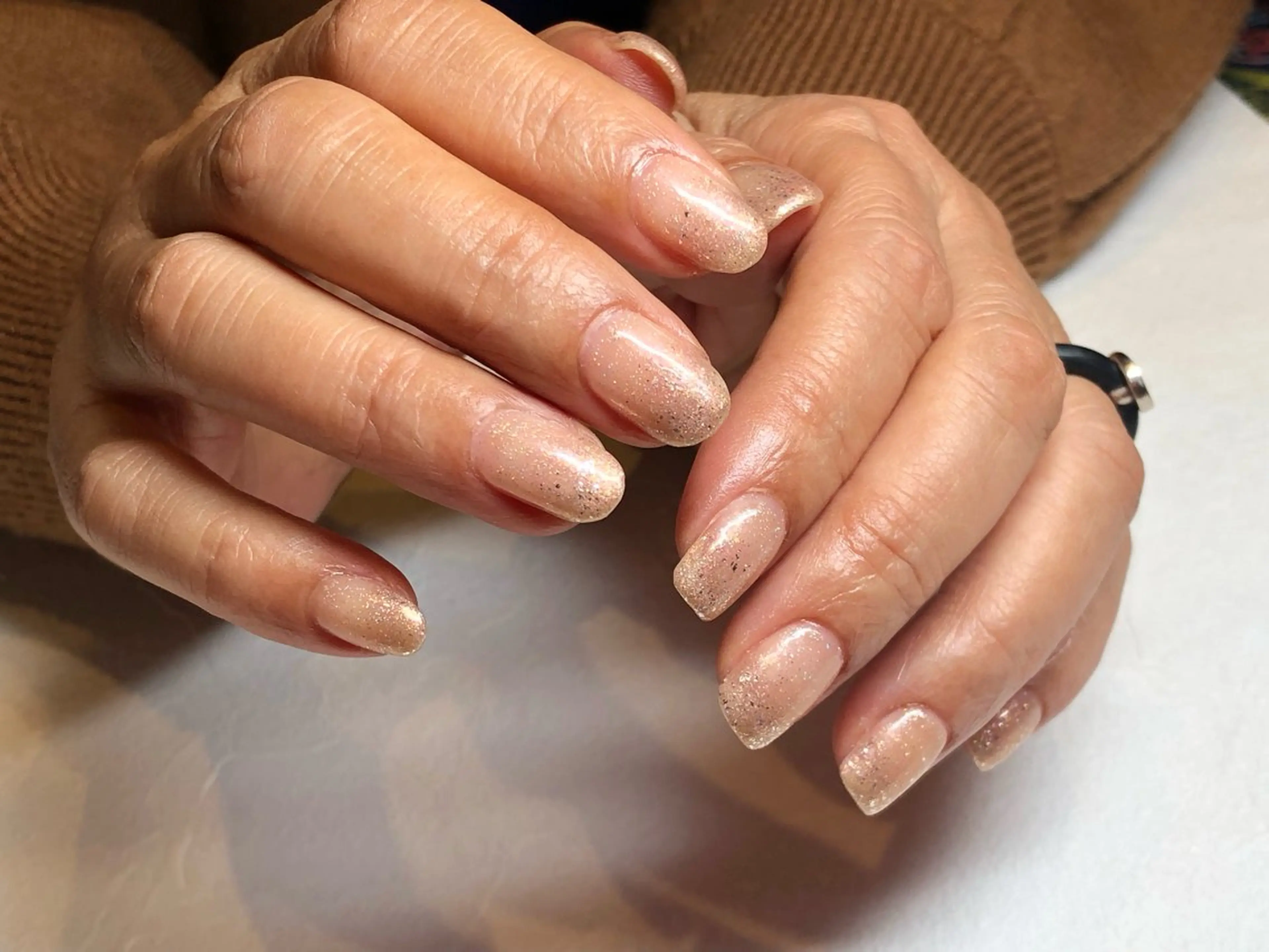 ネイル グラデーション ラメ(グリッター) ラメグラデーション nail _anpのネイルデザイン