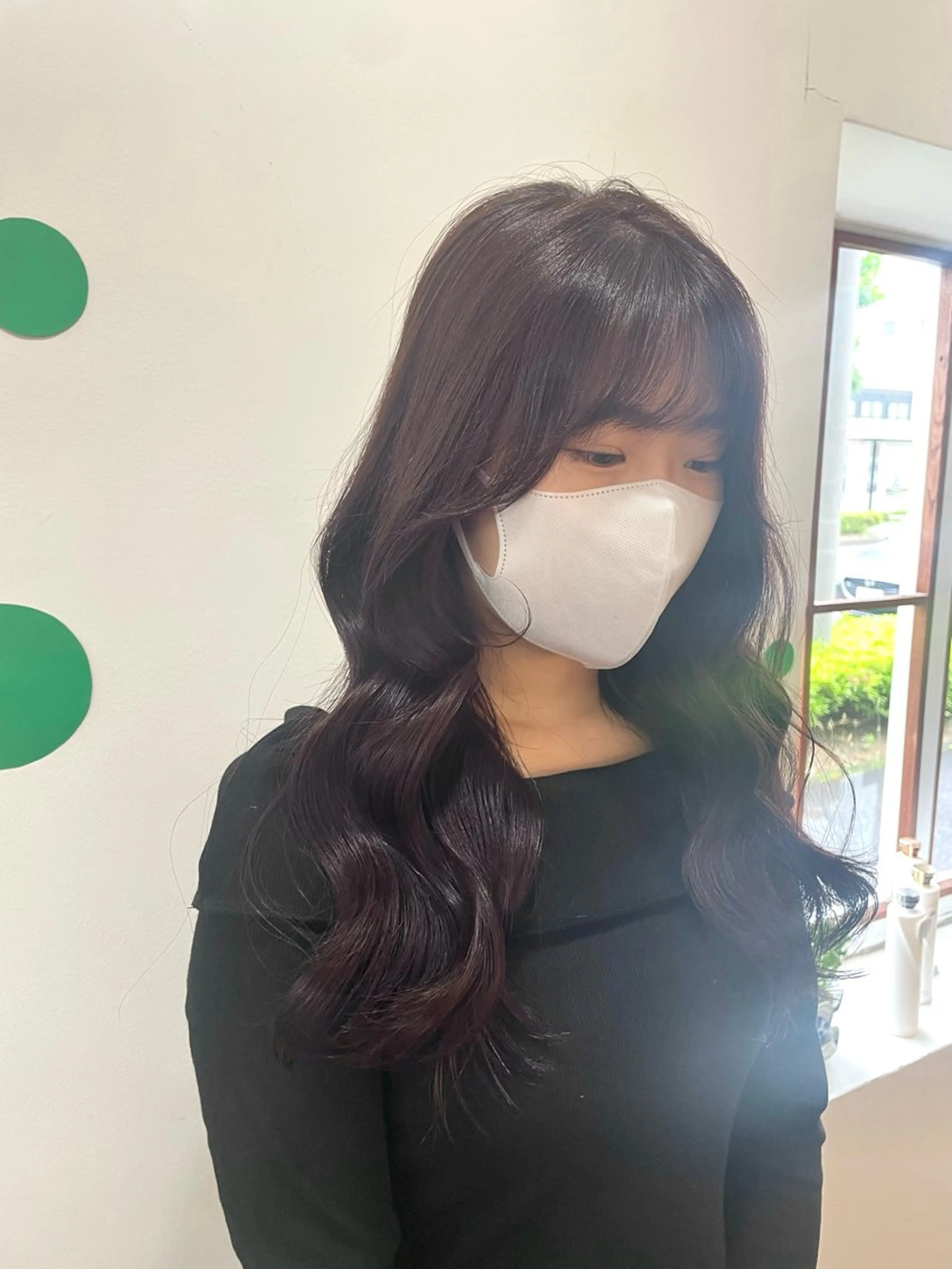 ロング カラー ラベンダーカラー ロング トリートメント カット ヘアカラー mopa_kaede 暖色カラー/ロングのヘアスタイル