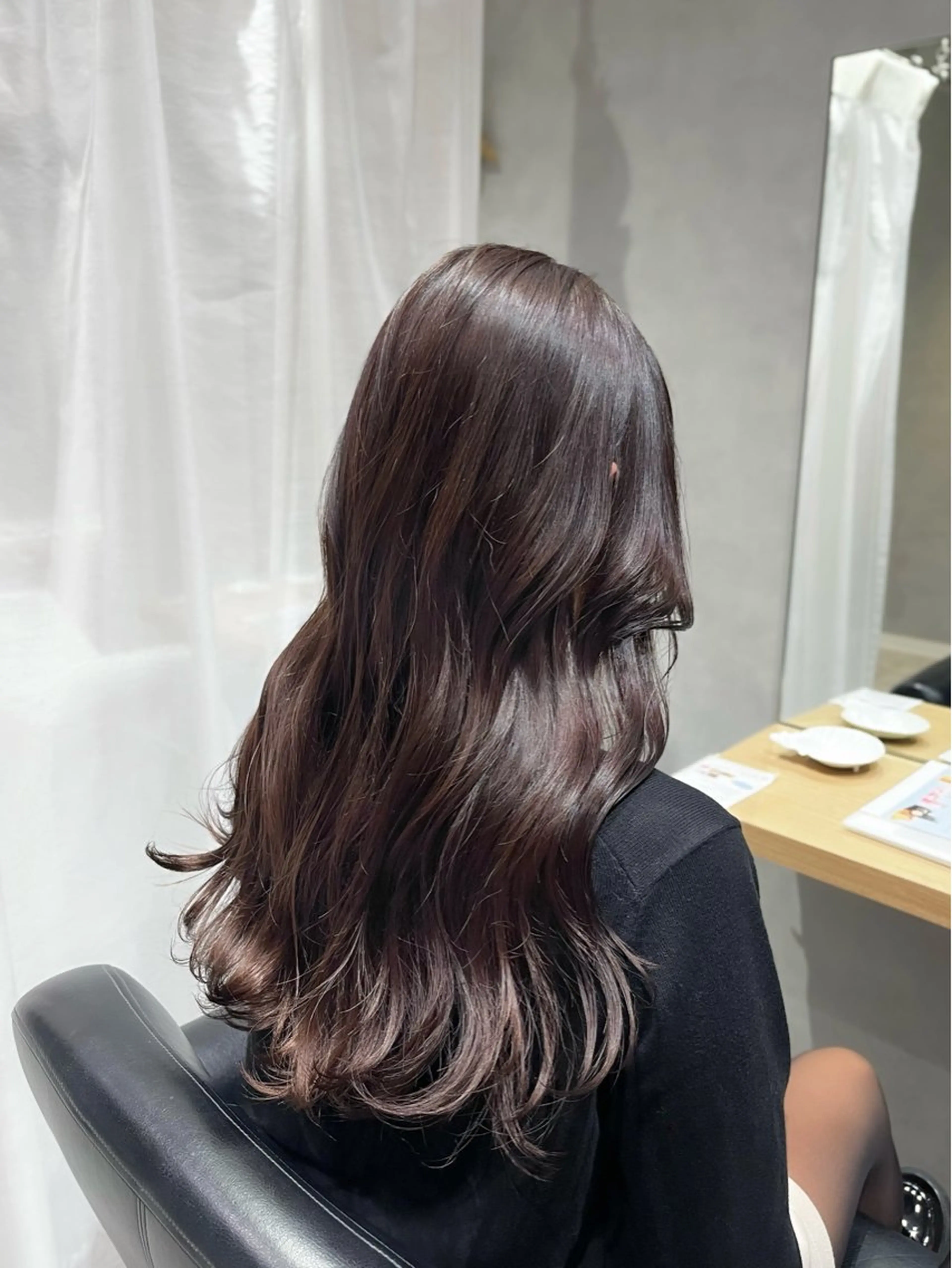 ロング カラー カット ヘアカラー GrandLink 福本梓のヘアスタイル