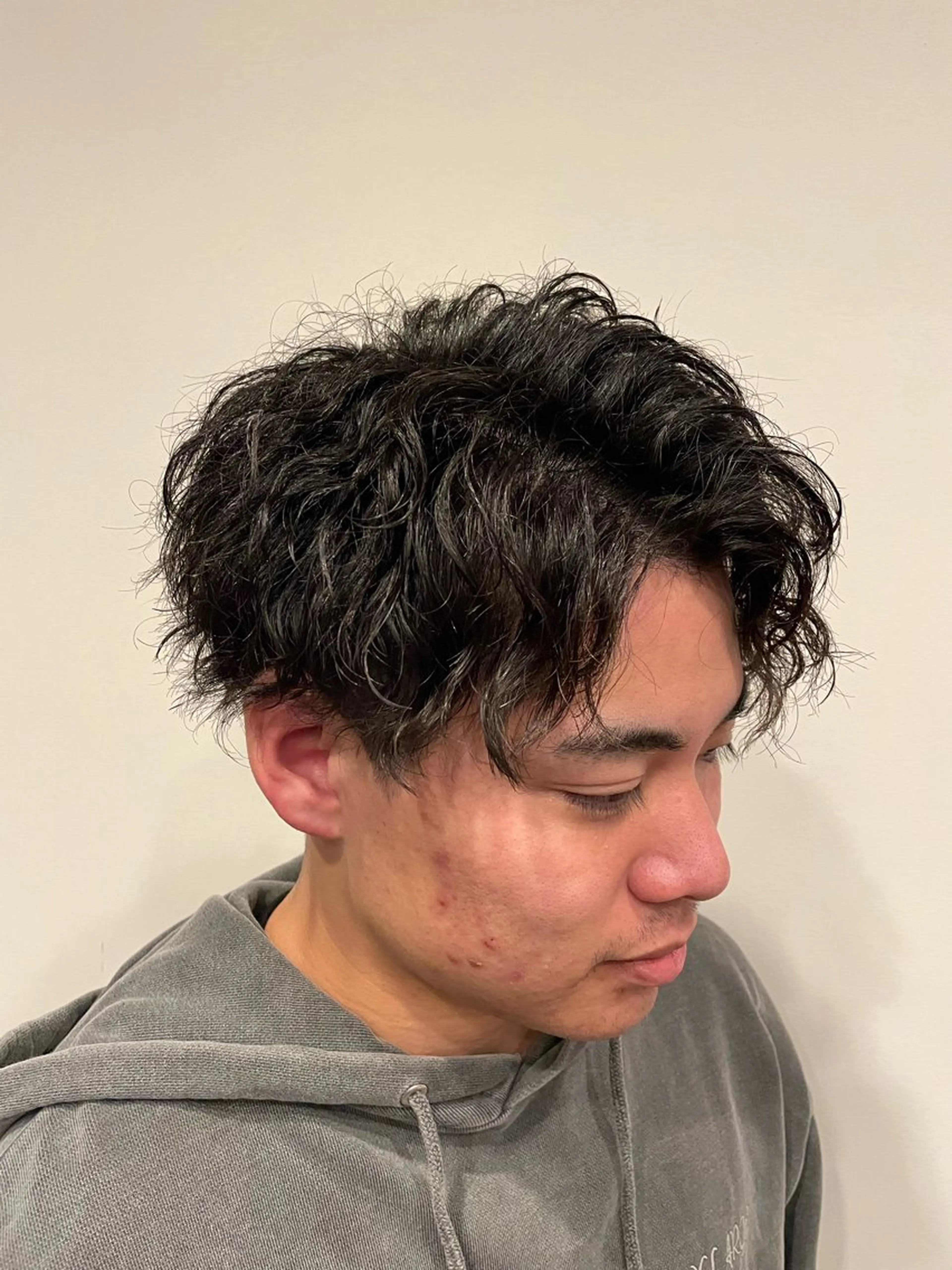 パーマ メンズ メンズ/透明感カラー しゅうとのヘアスタイル