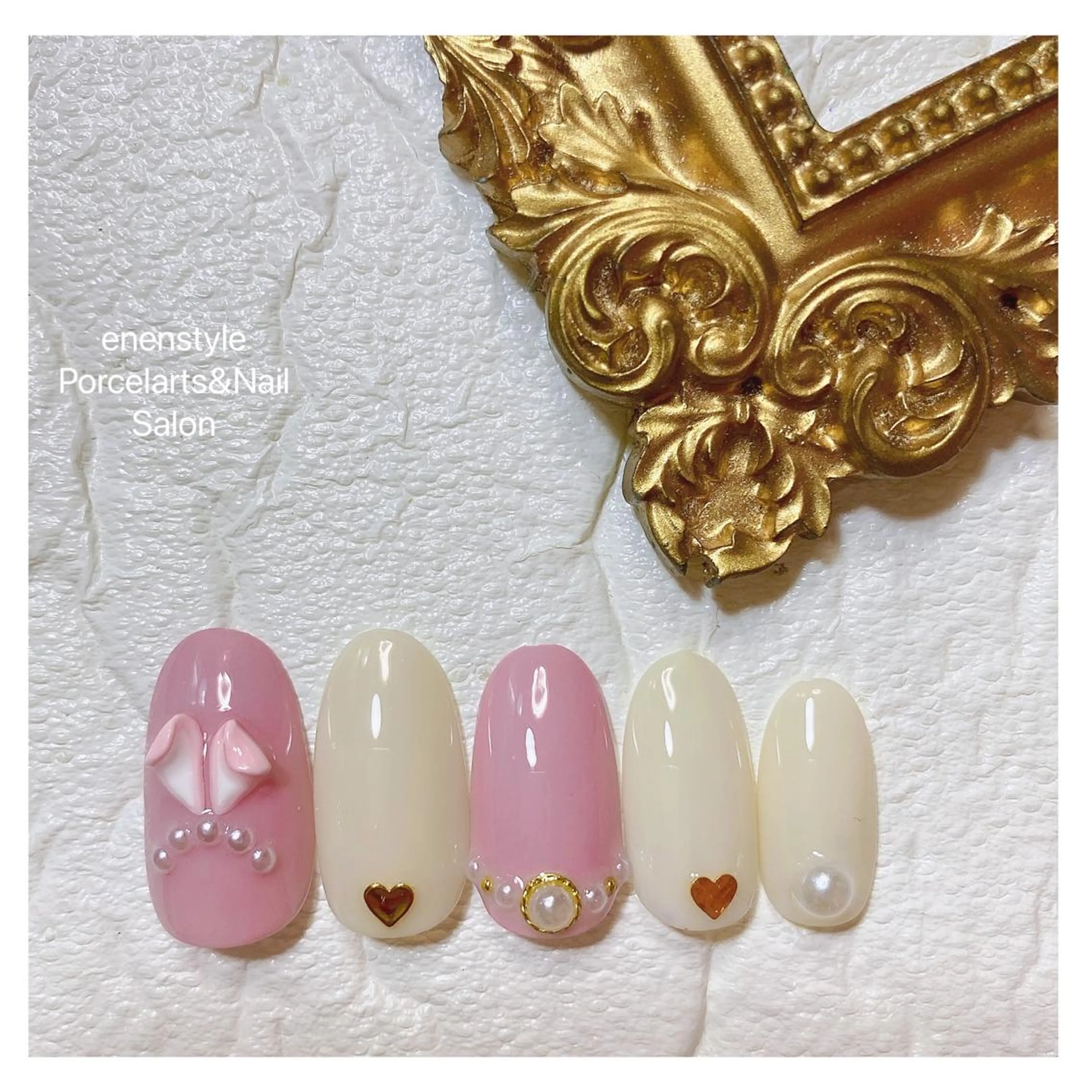 ミディアム ネイル ハンドネイル 👑enen style👑のネイルデザイン