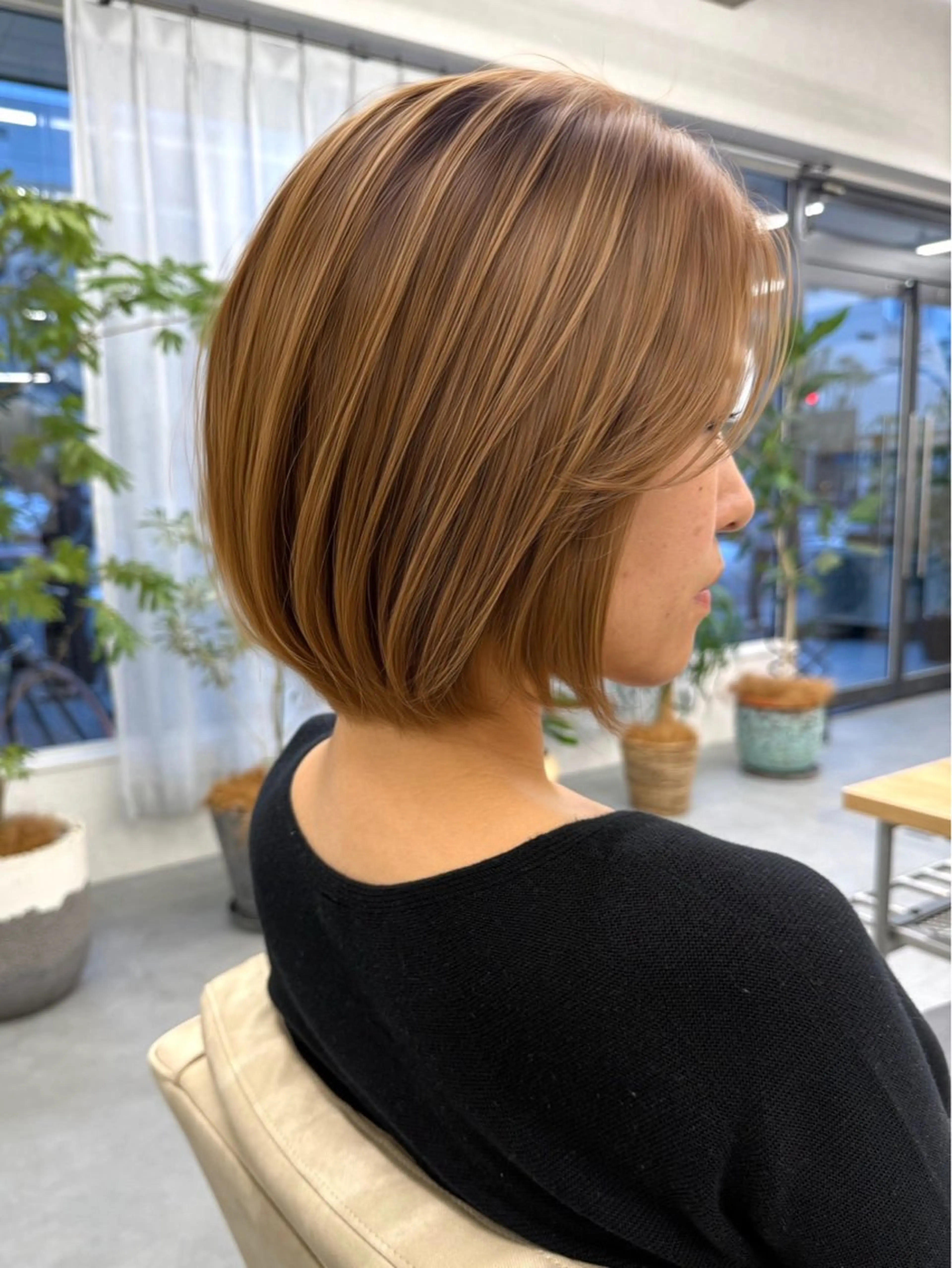 ショート ショートボブ ボブ ショートヘア 溝口 開世のヘアスタイル