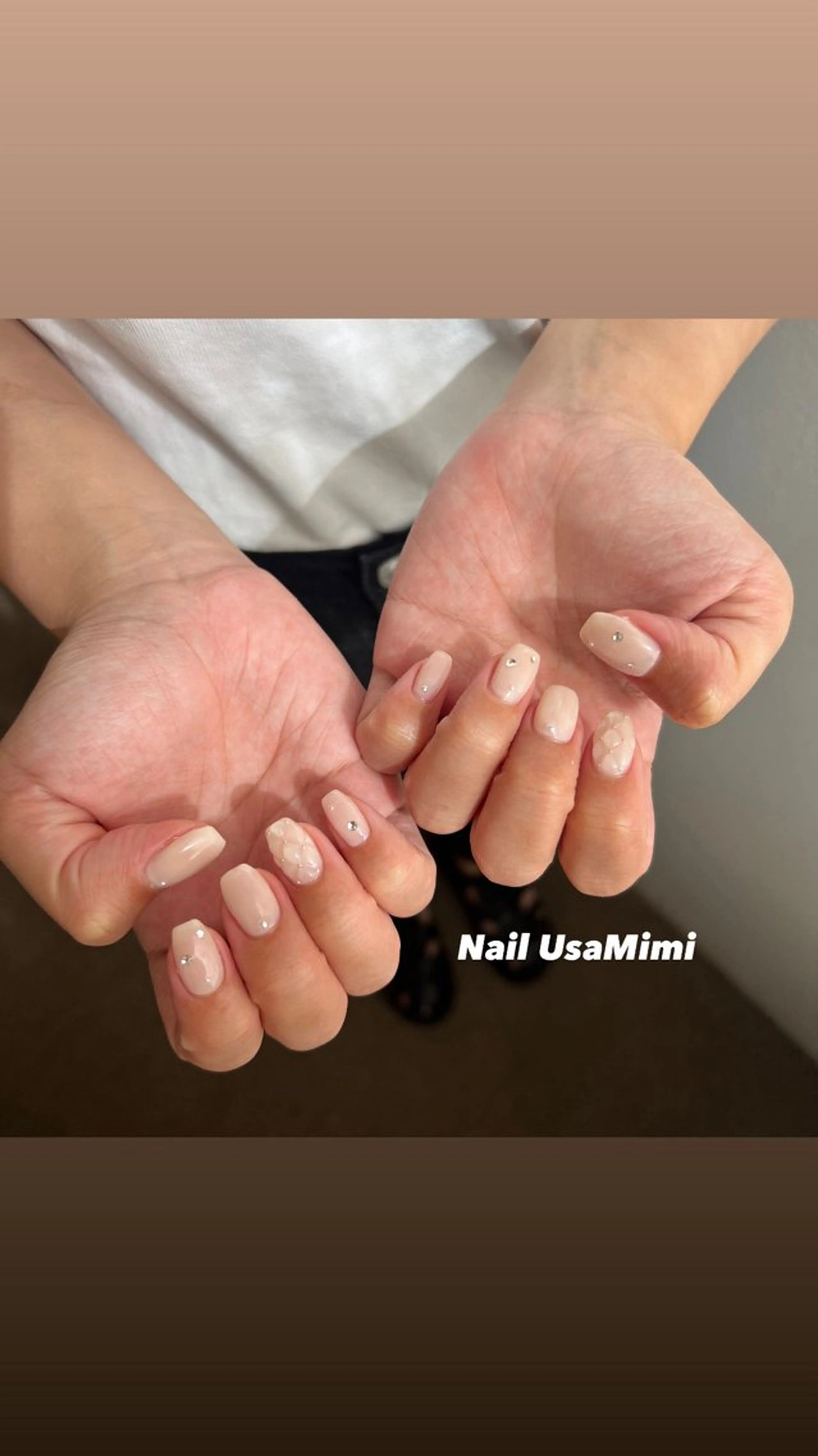 ネイル ジェルネイル マグネットネイル 持ち込み ワンカラーネイル パラジェル 本町NailUsa Mimi RIKOのネイルデザイン