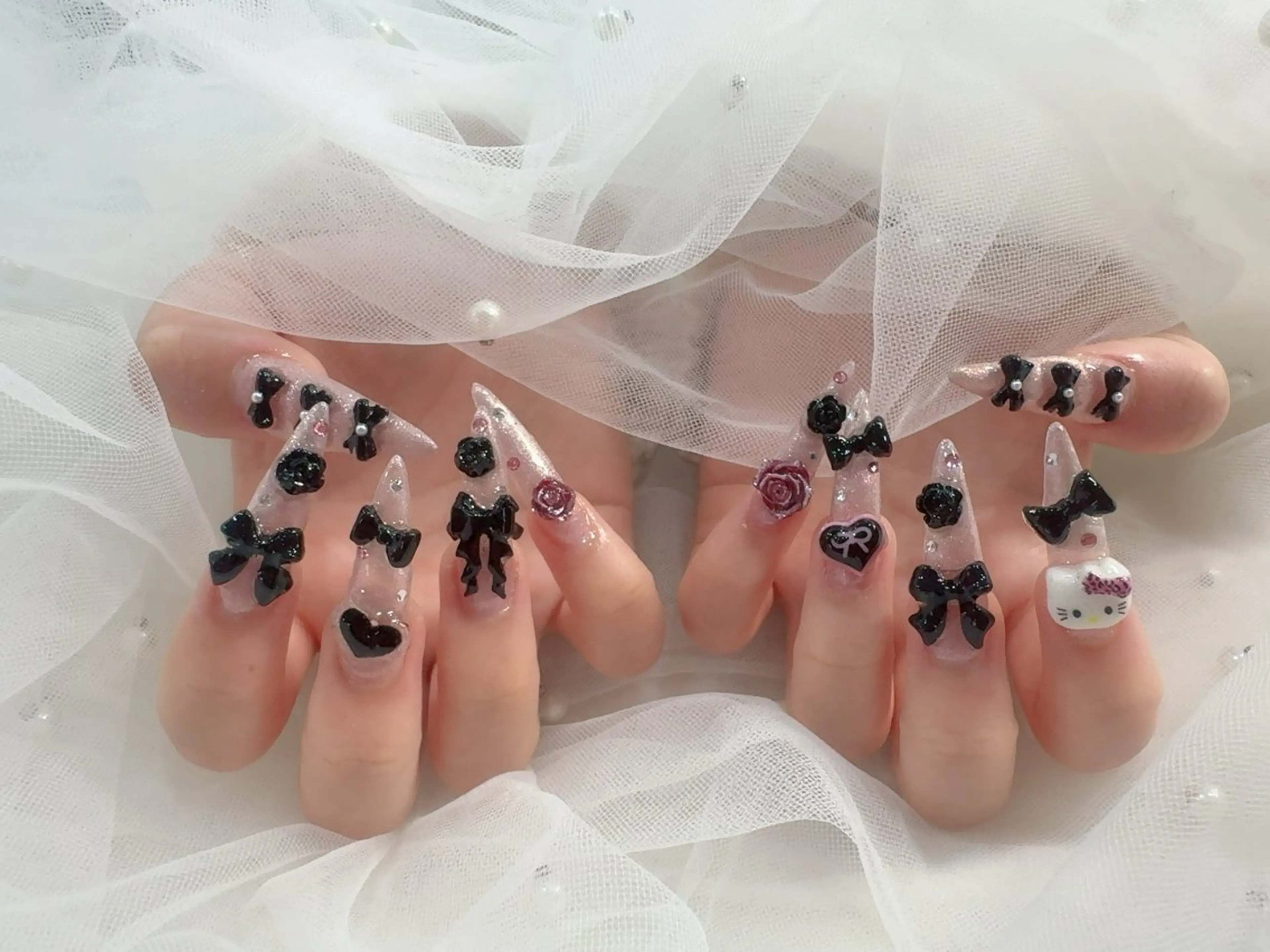 ネイル ハンドネイル Kuromi Yurika🎀のネイルデザイン