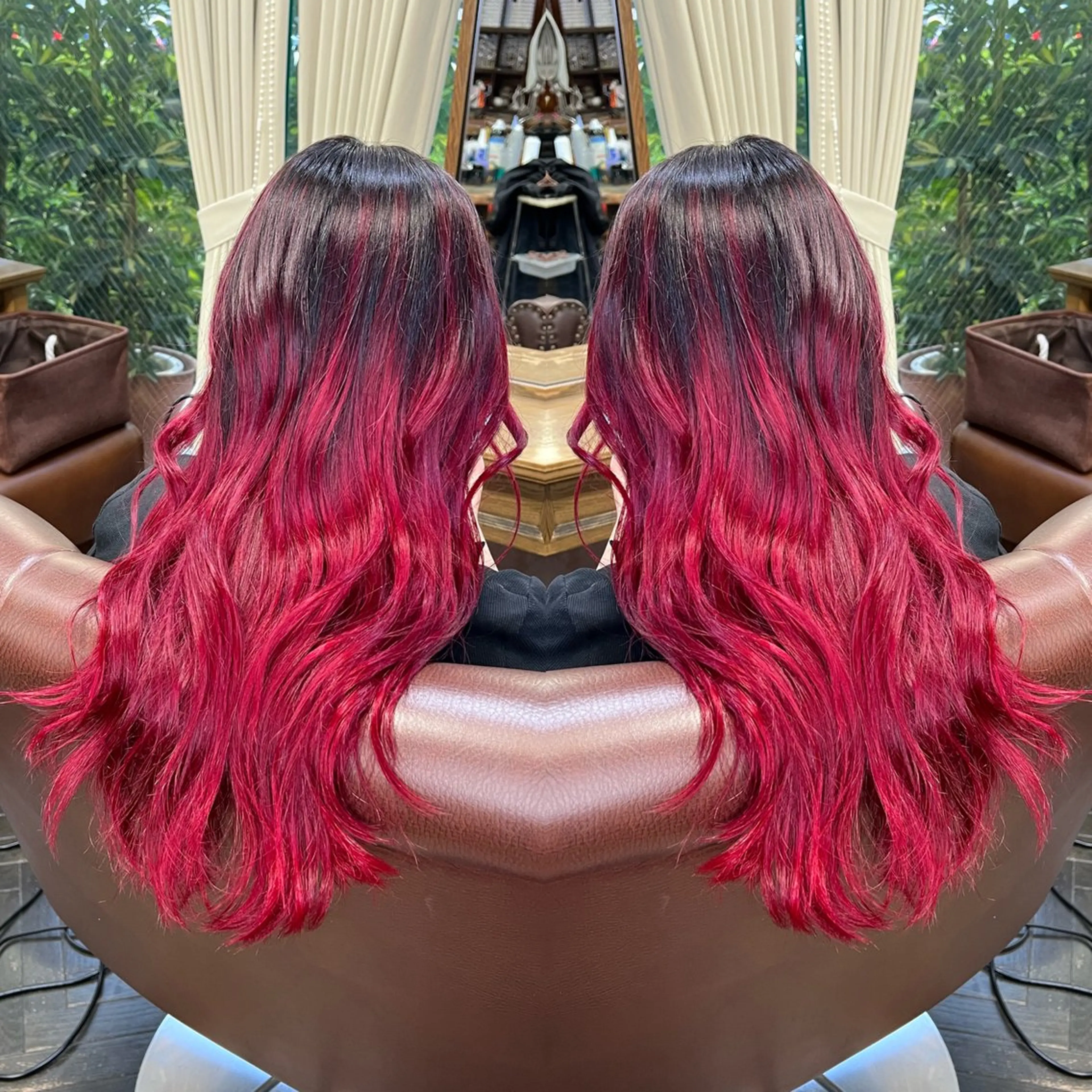 ロング カラー ハイライト/レイヤー /ハイトーン/AOIのヘアスタイル