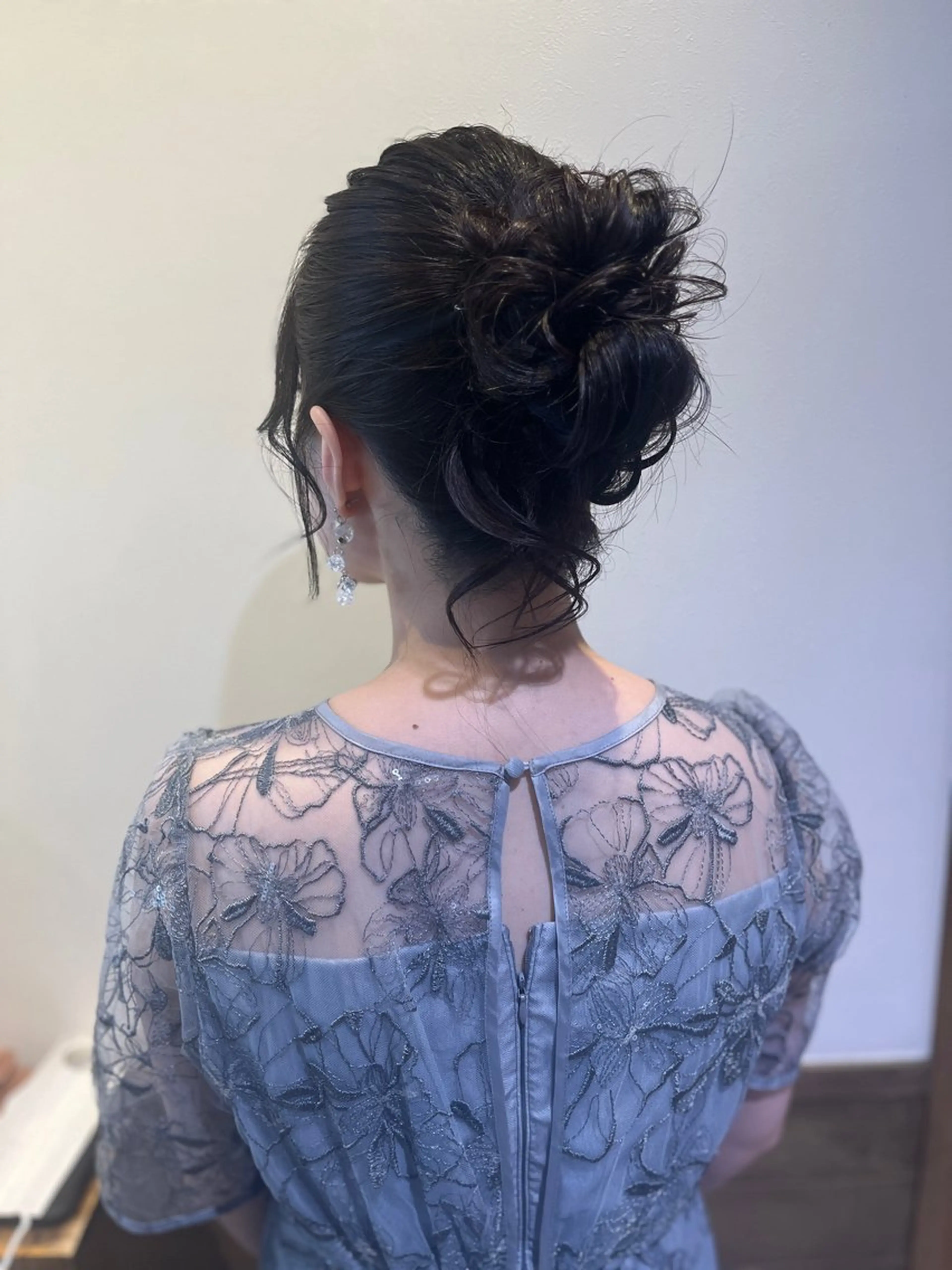 セミロング お団子ヘア ヘアセット ❁ヘアメ❁ YUMI ❁ゆみ❁横浜桜木町のヘアスタイル